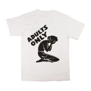 ADULTS ONLY! TEE - WHITE
