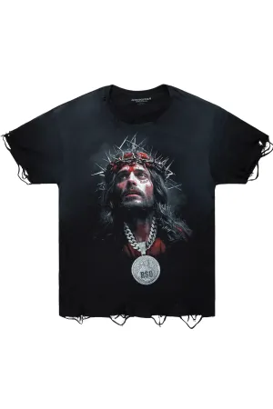 Alexus Black Oversized T-Shirt