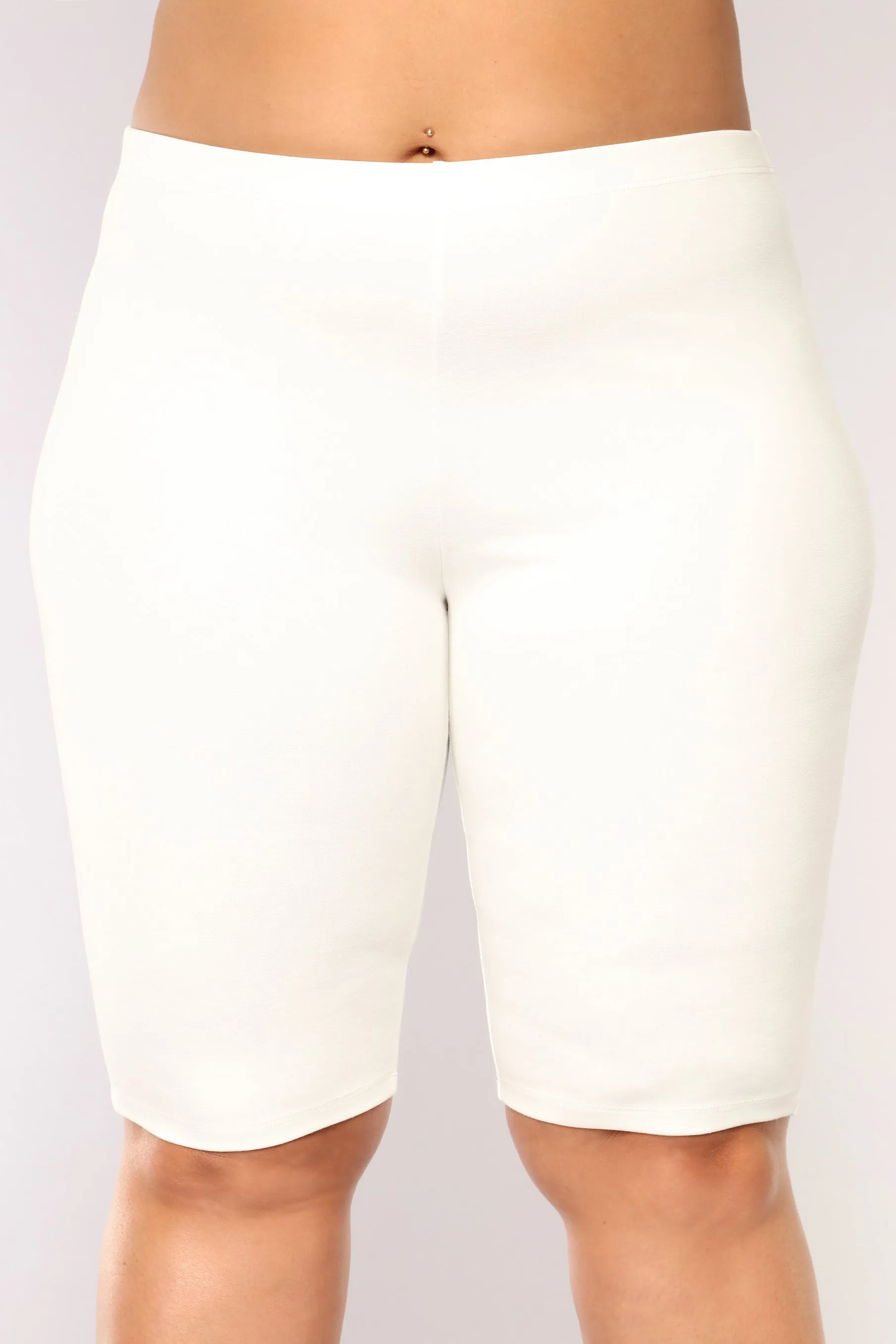 Almost Everyday Biker Shorts - White