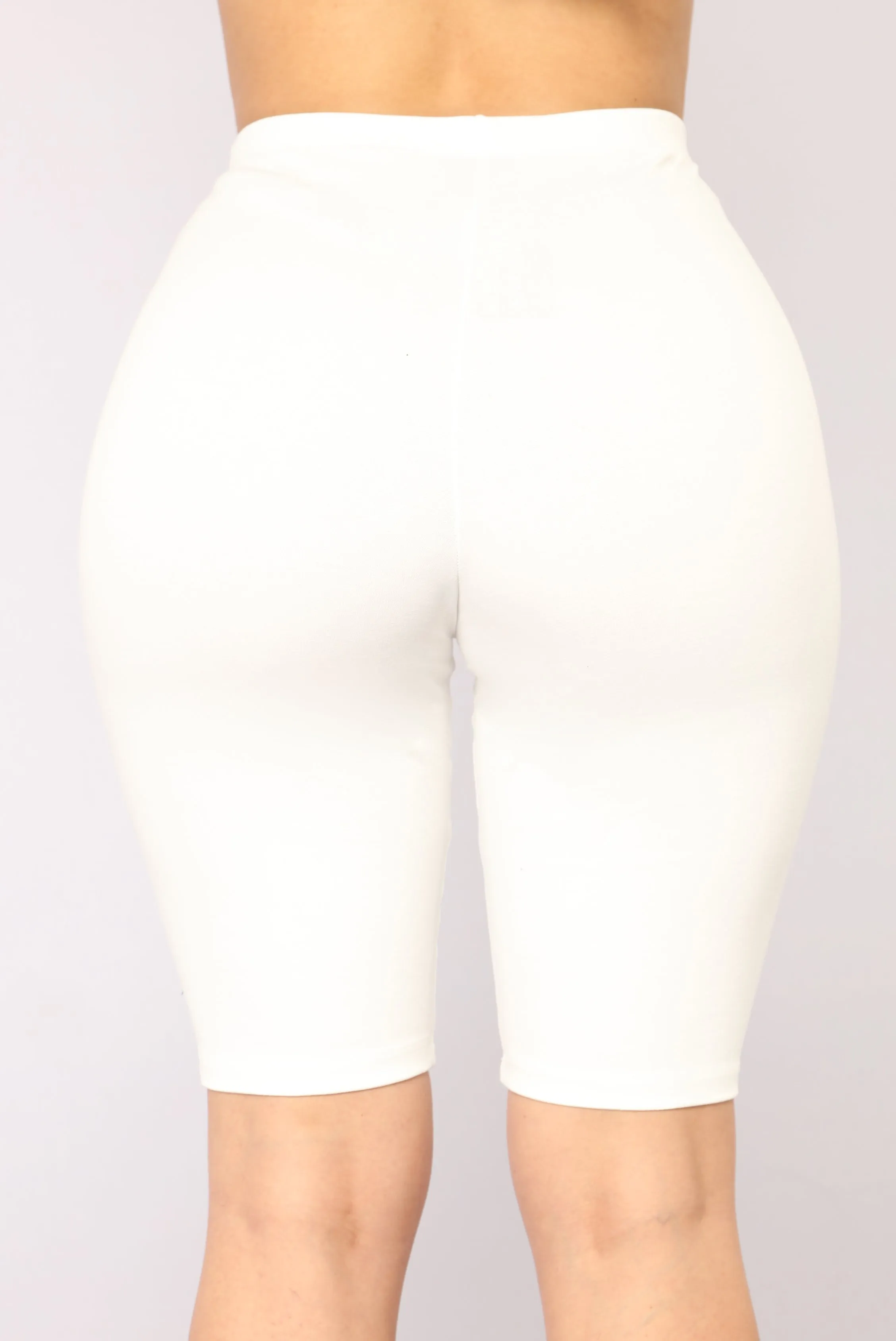 Almost Everyday Biker Shorts - White