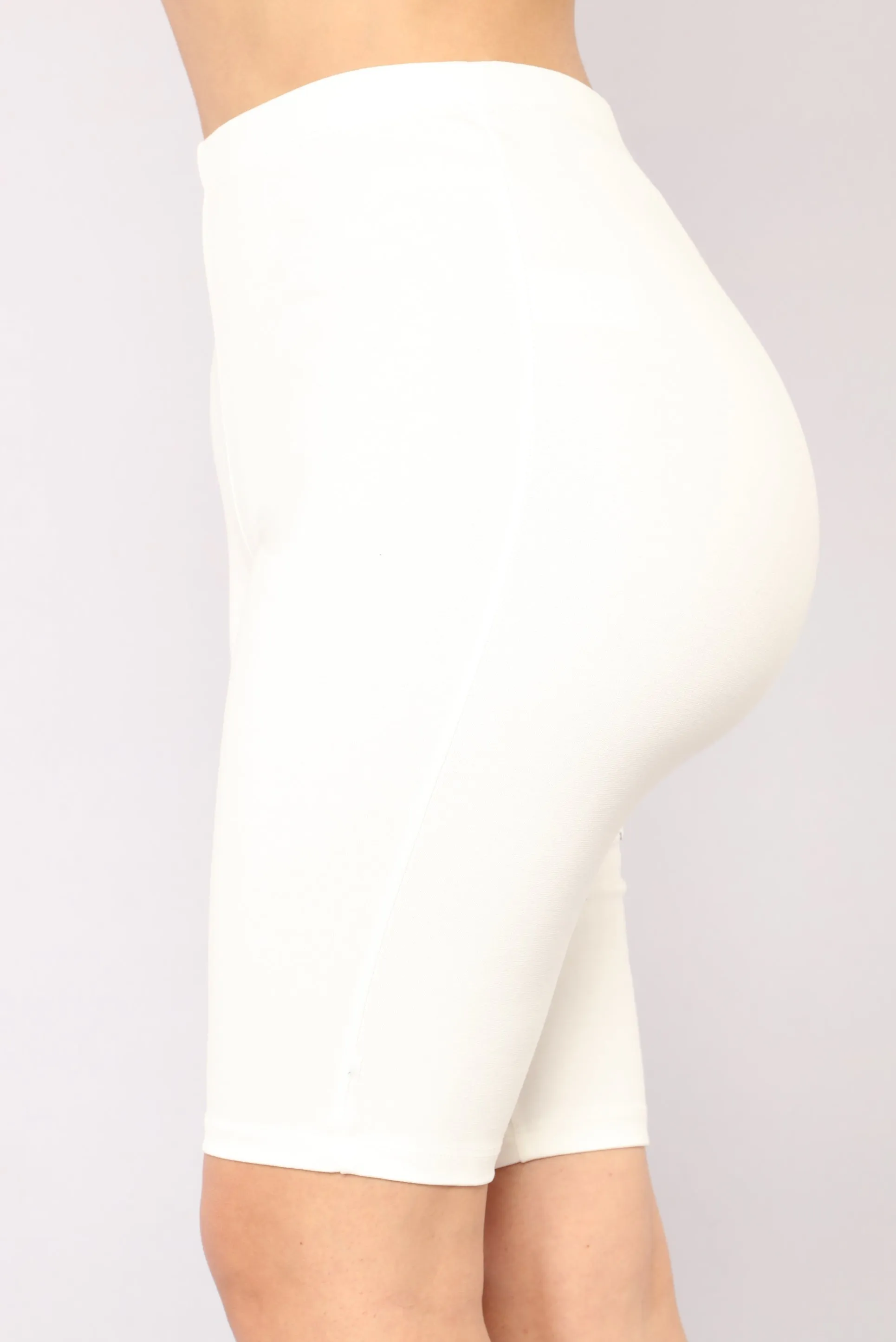 Almost Everyday Biker Shorts - White