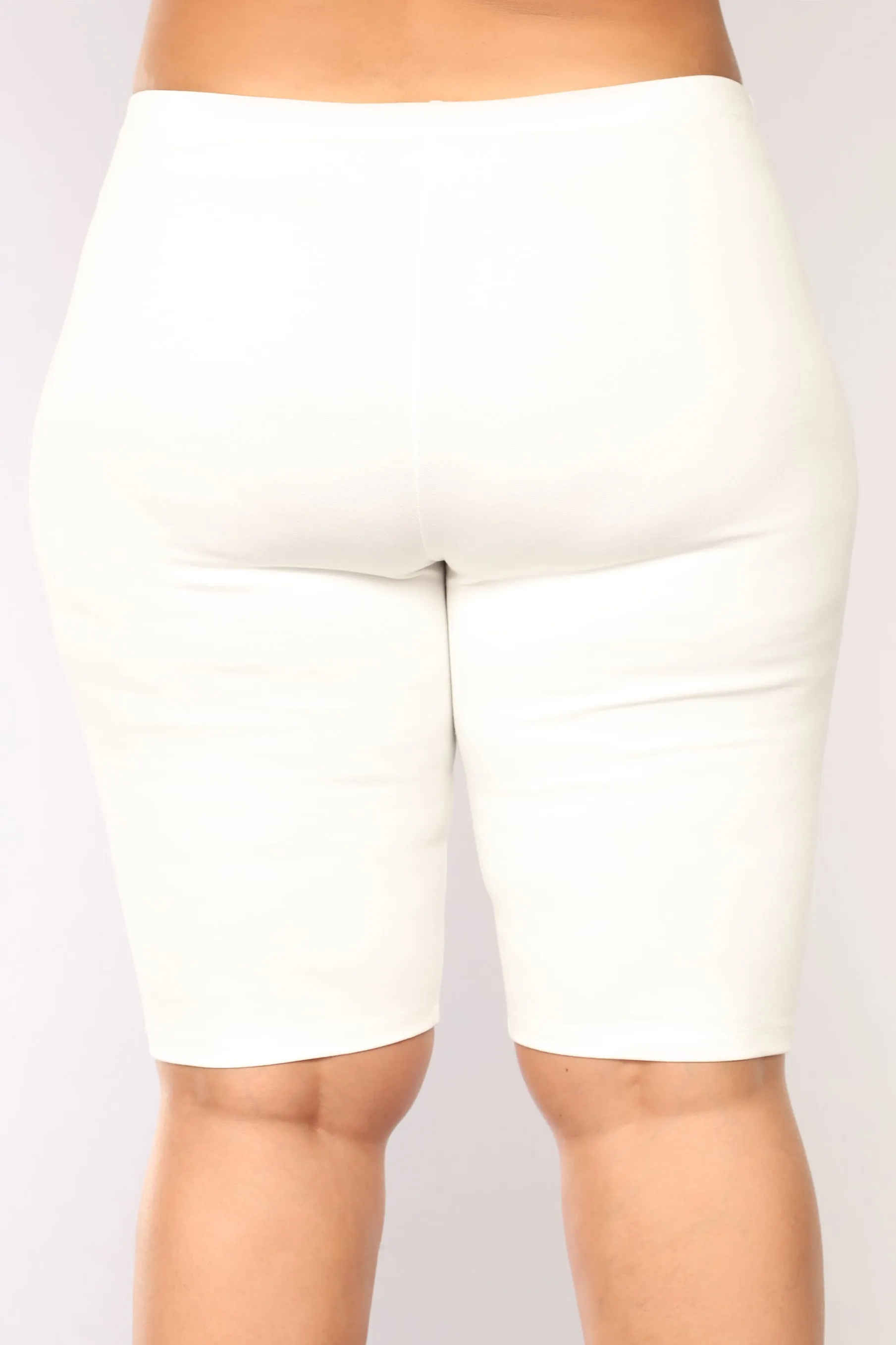 Almost Everyday Biker Shorts - White