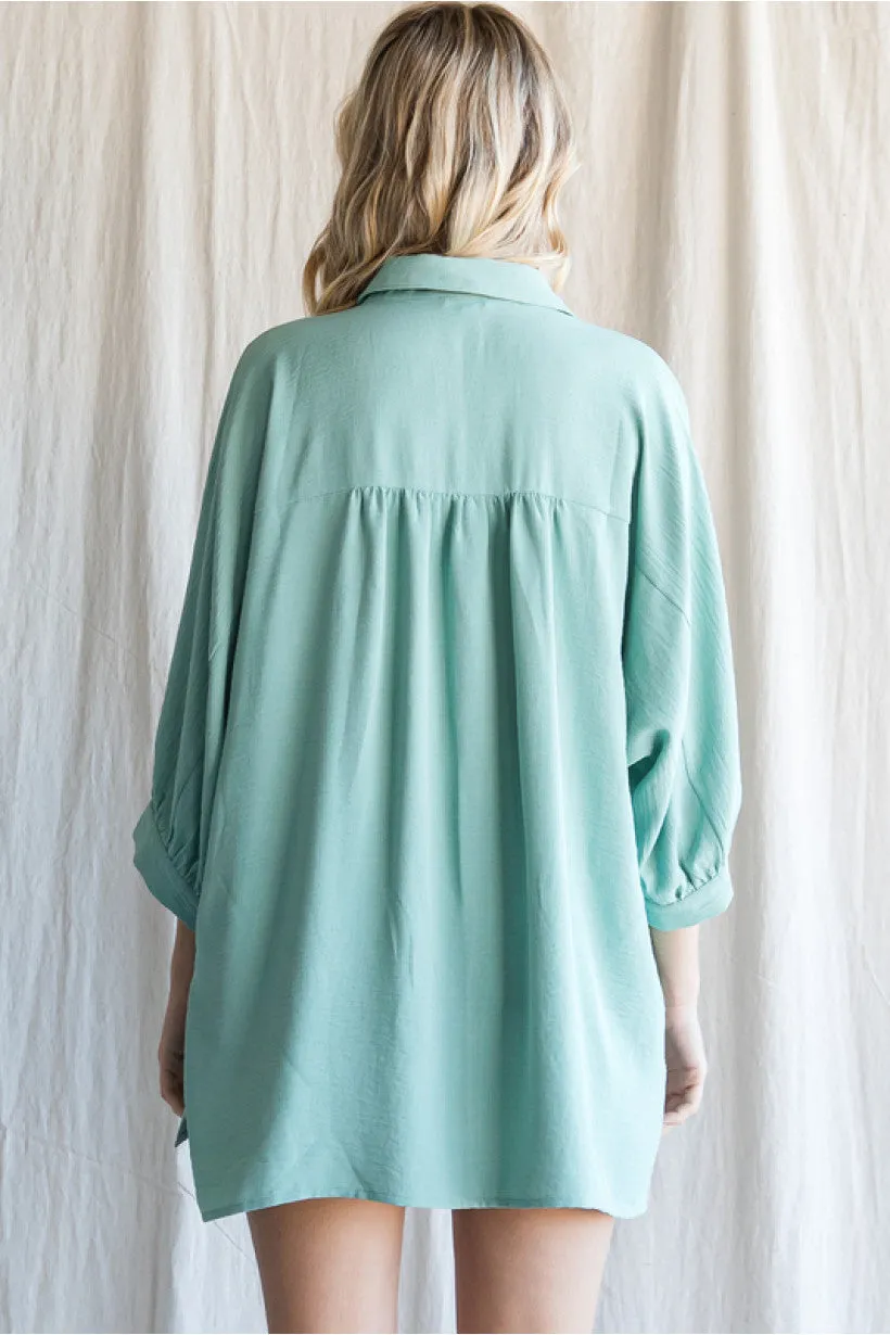 Aloe Button Down Top