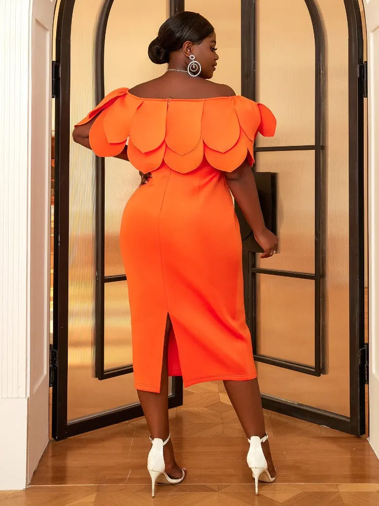 AOMEIDRESS Elegant Off Shoulder Party Dress for Women Plus Size Cocktail Dresses