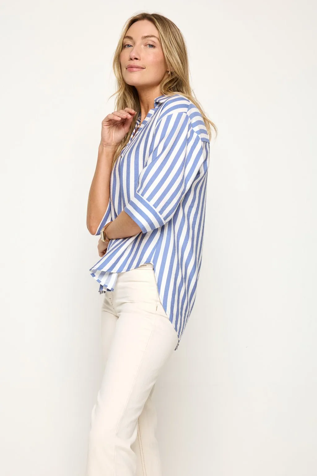 Azura 3/4 Sleeve V-Neck Shirt