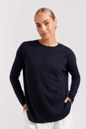 Baby Belle Cashmere Sweater in Navy