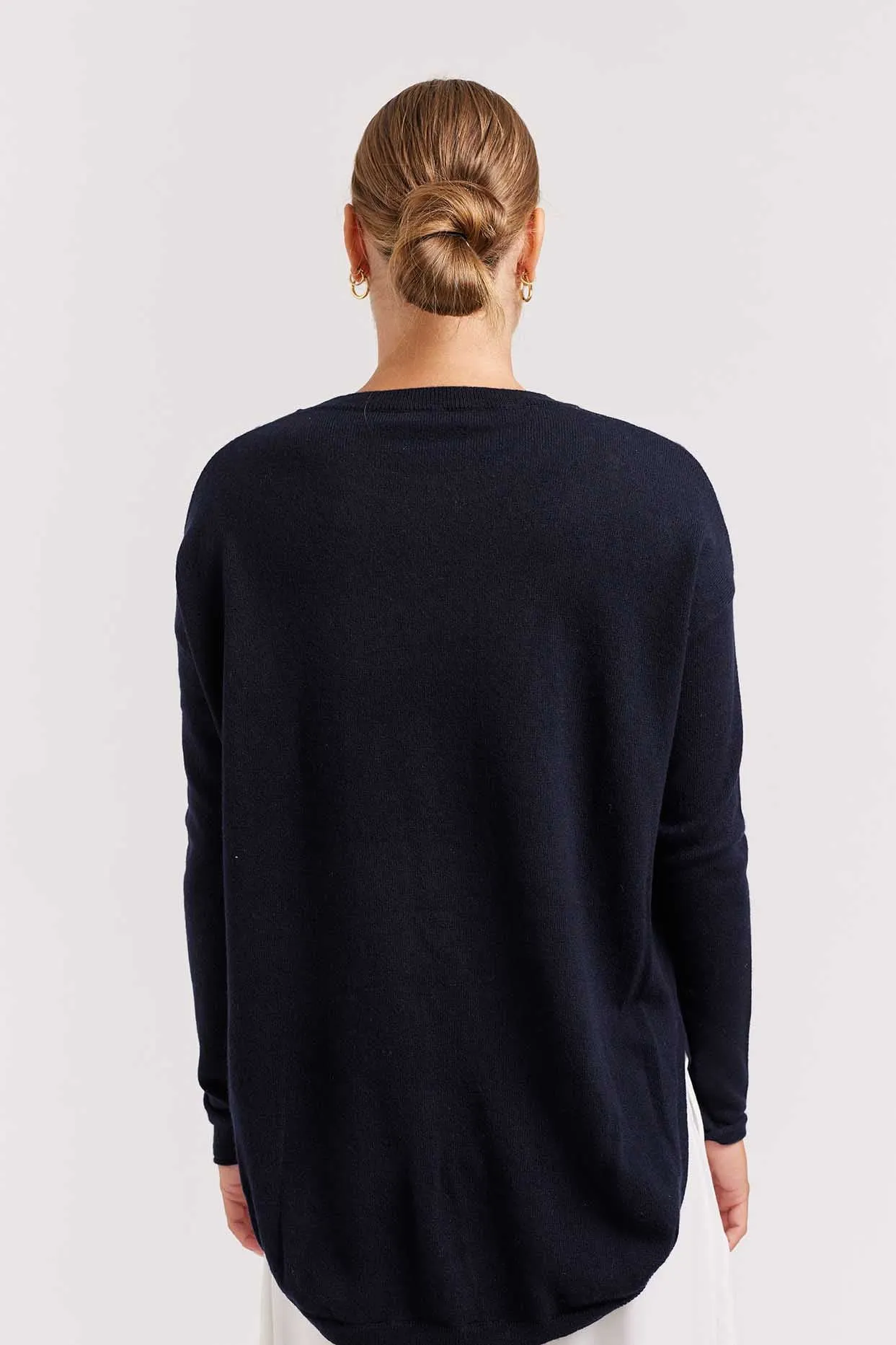 Baby Belle Cashmere Sweater in Navy