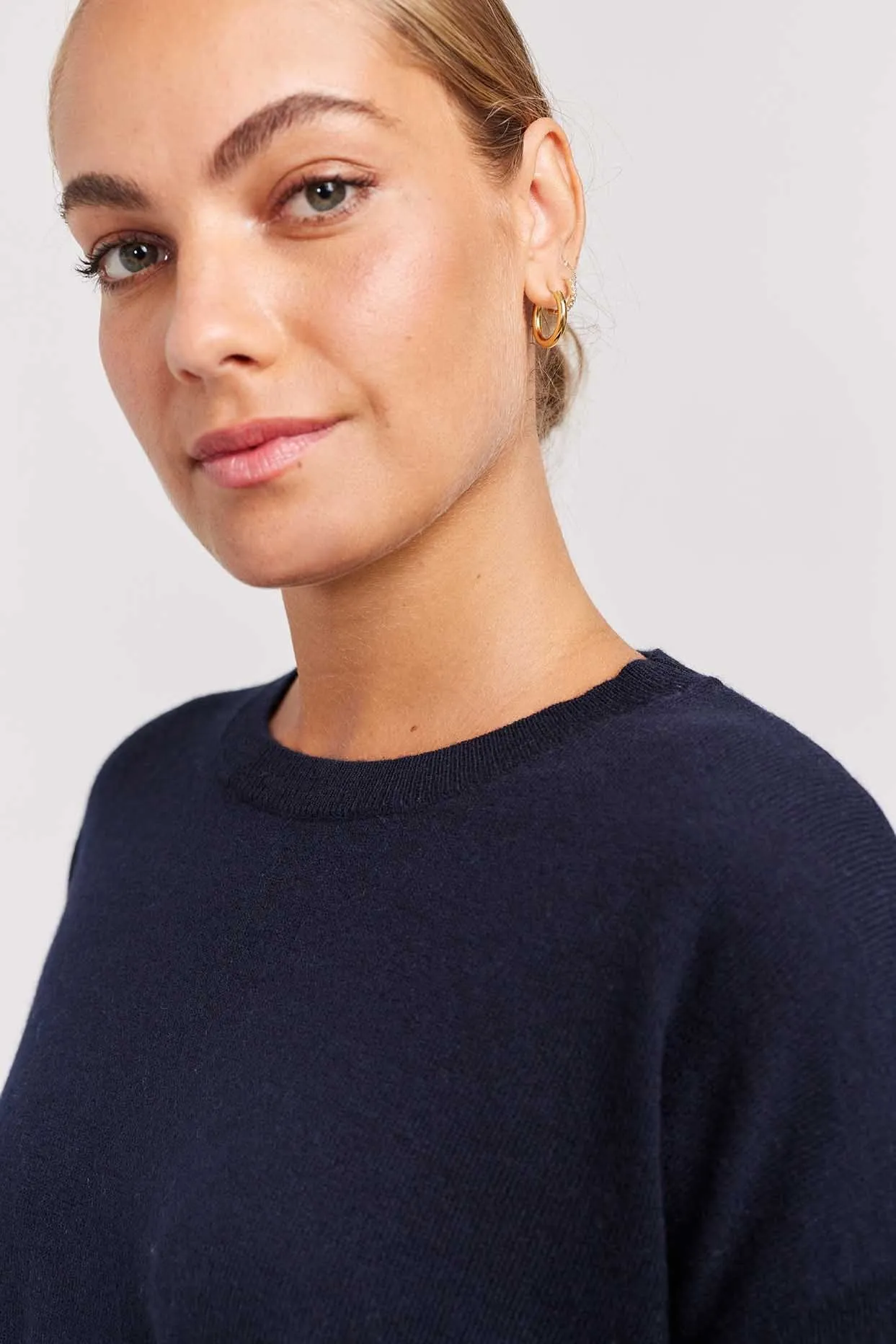 Baby Belle Cashmere Sweater in Navy