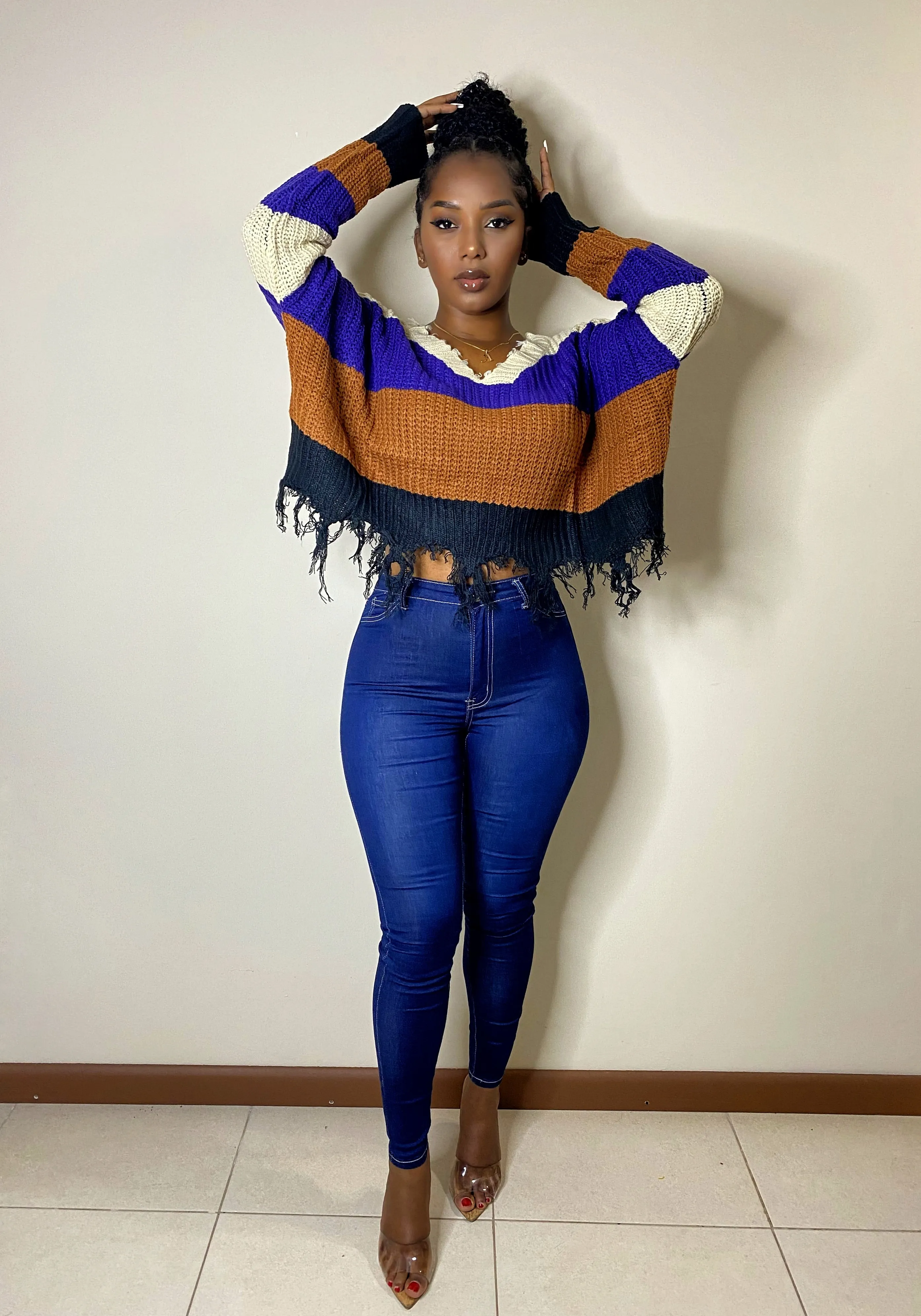 Becky High Waist Skinny Jeans-Ink