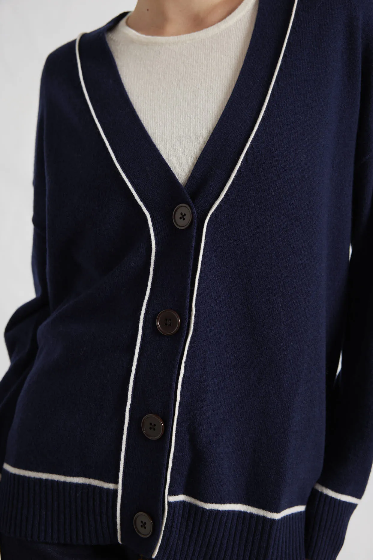 Blanche Cardi in Officer Navy