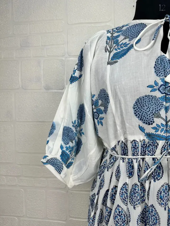 Boho Pure Cotton Maxi Dress Soft Breathable Sustainable Clothing For All Occasions | Perfect Gift For Her