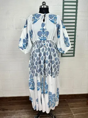 Boho Pure Cotton Maxi Dress Soft Breathable Sustainable Clothing For All Occasions | Perfect Gift For Her