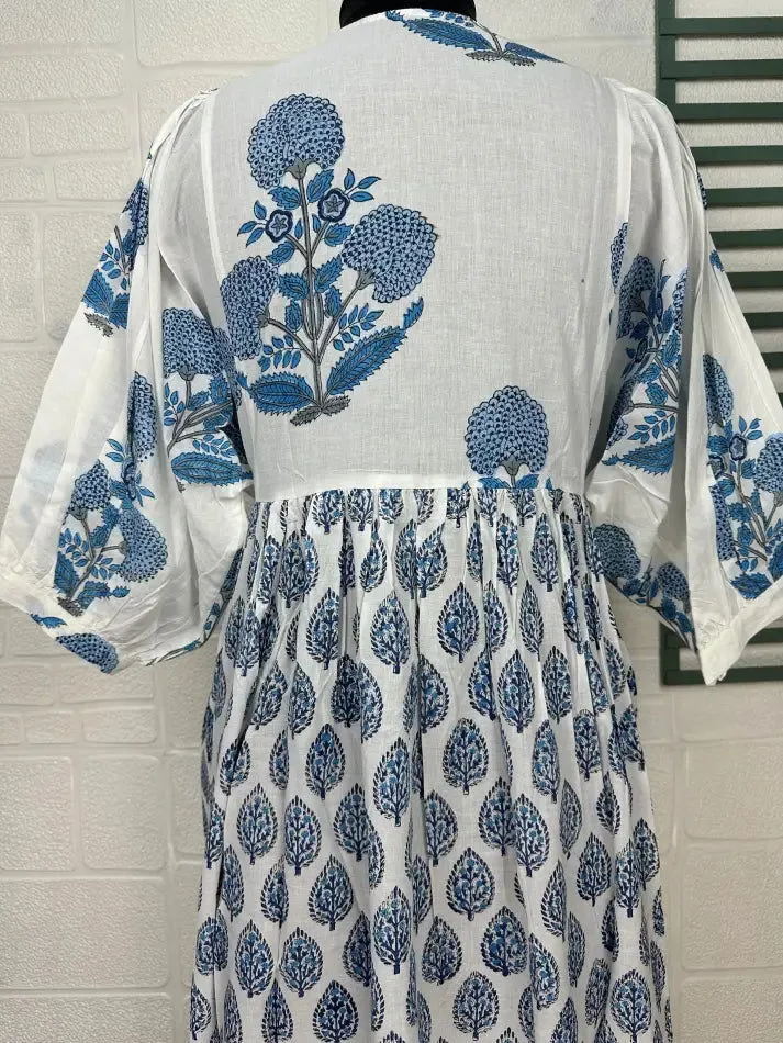 Boho Pure Cotton Maxi Dress Soft Breathable Sustainable Clothing For All Occasions | Perfect Gift For Her