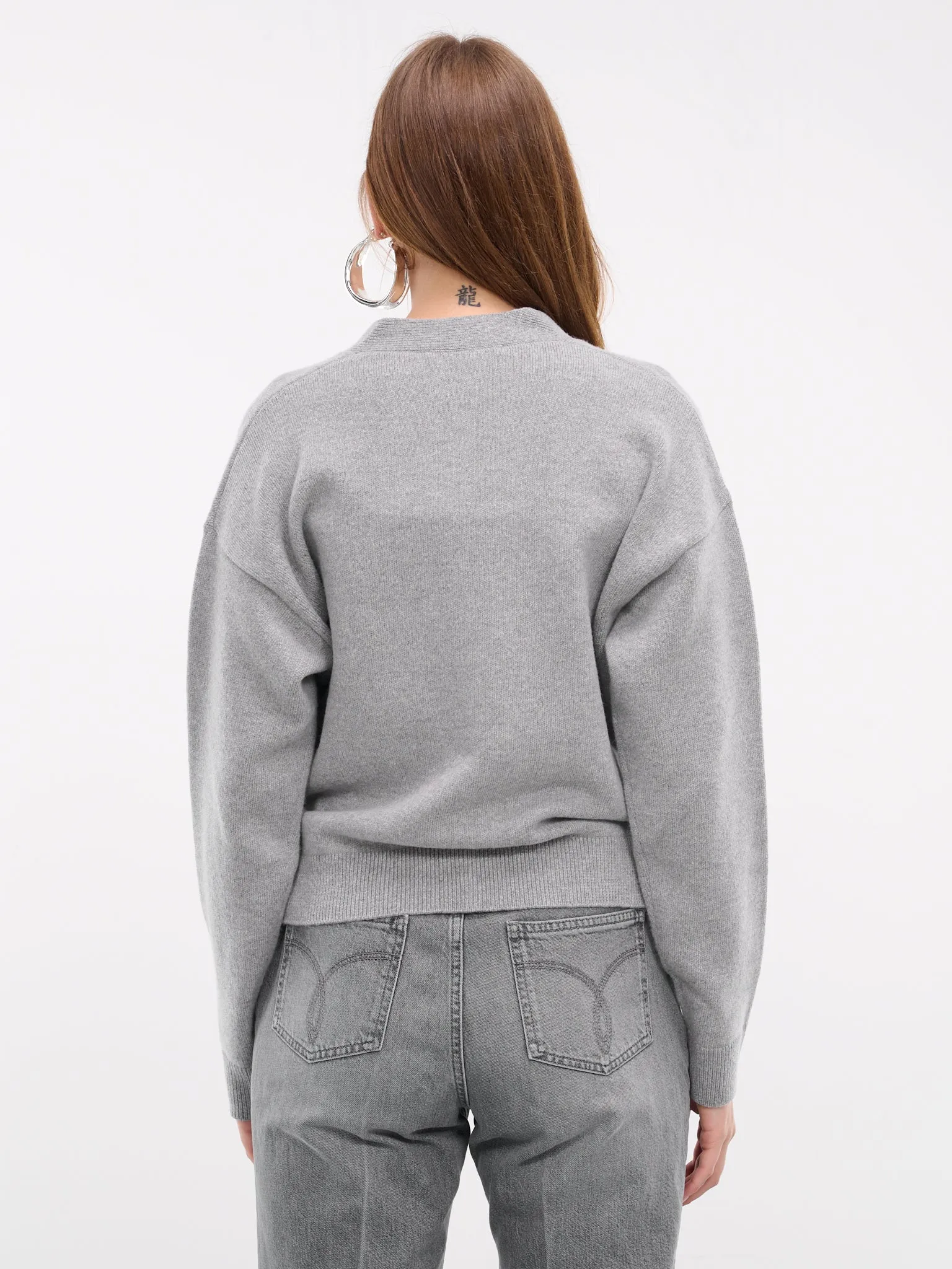 Boxy Knit Cardigan (1013437-1A11287-1EB60-CONCRETE)