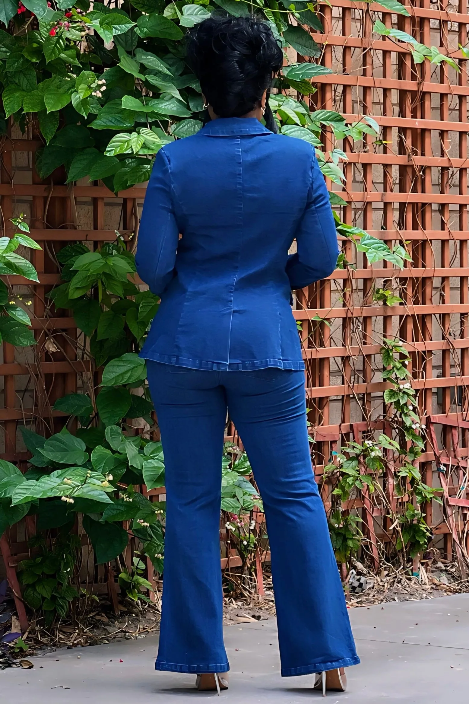 Brittany Luxury Denim Power Suit