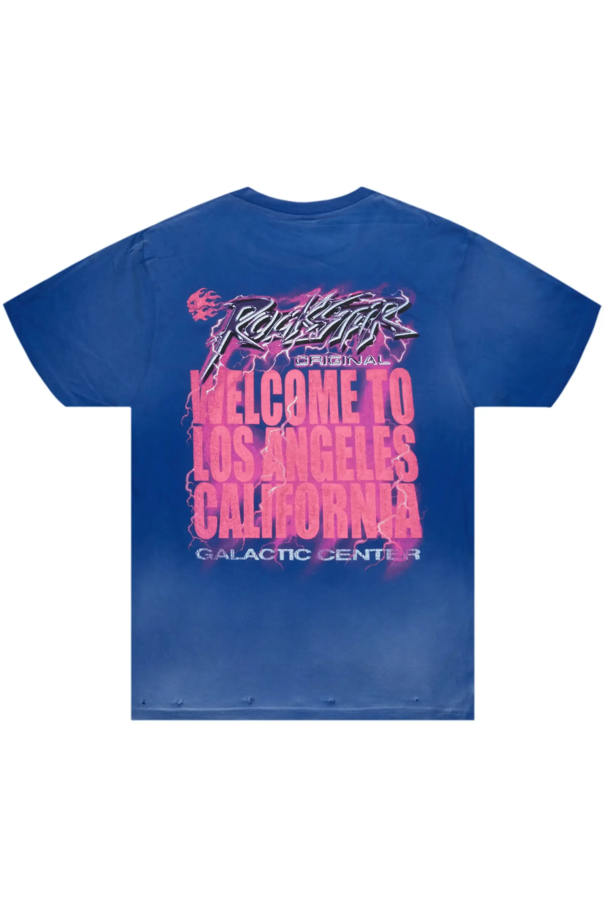 Car Blue Oversized Tee