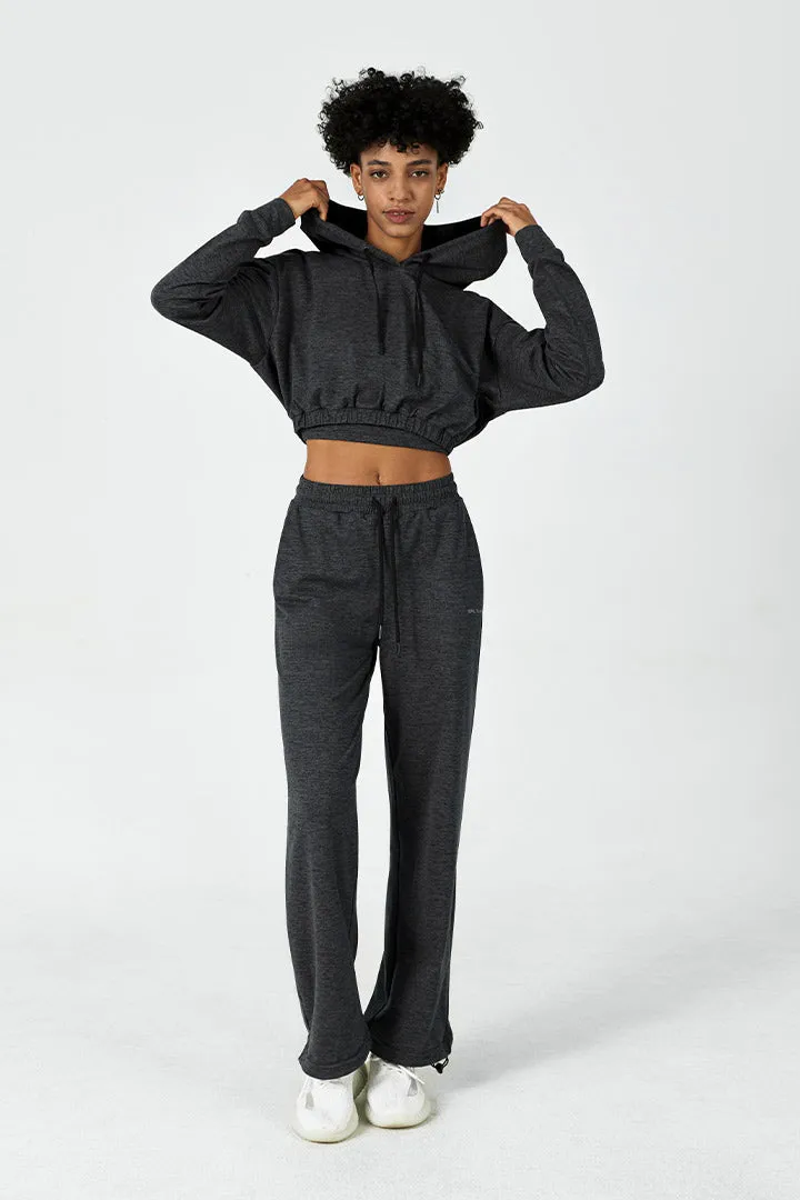 CloudFleece™ Cropped Hoodie & Wide Leg Sweatpant Set