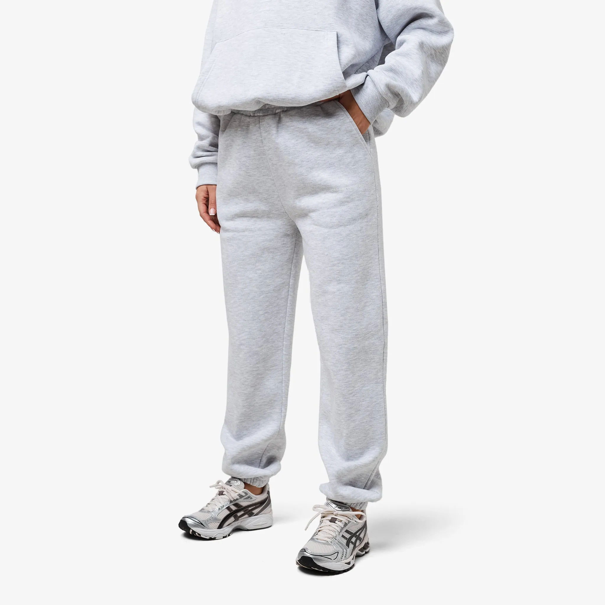 Core Logo Cuffed Jogger | Grey Marl