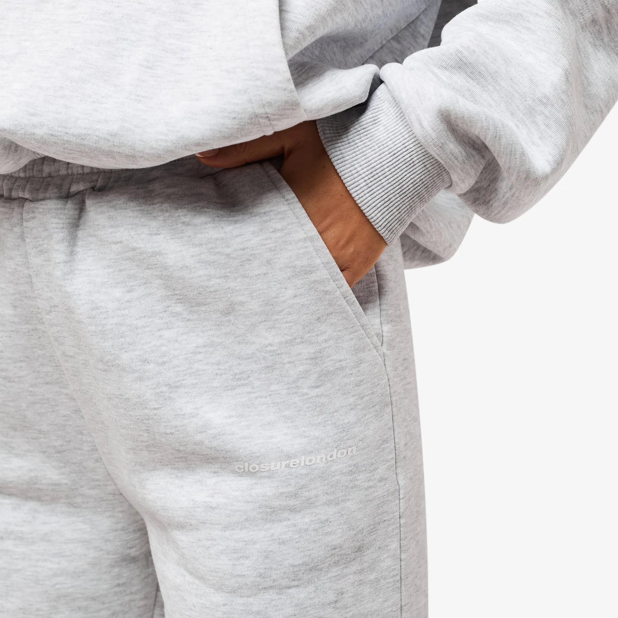 Core Logo Cuffed Jogger | Grey Marl