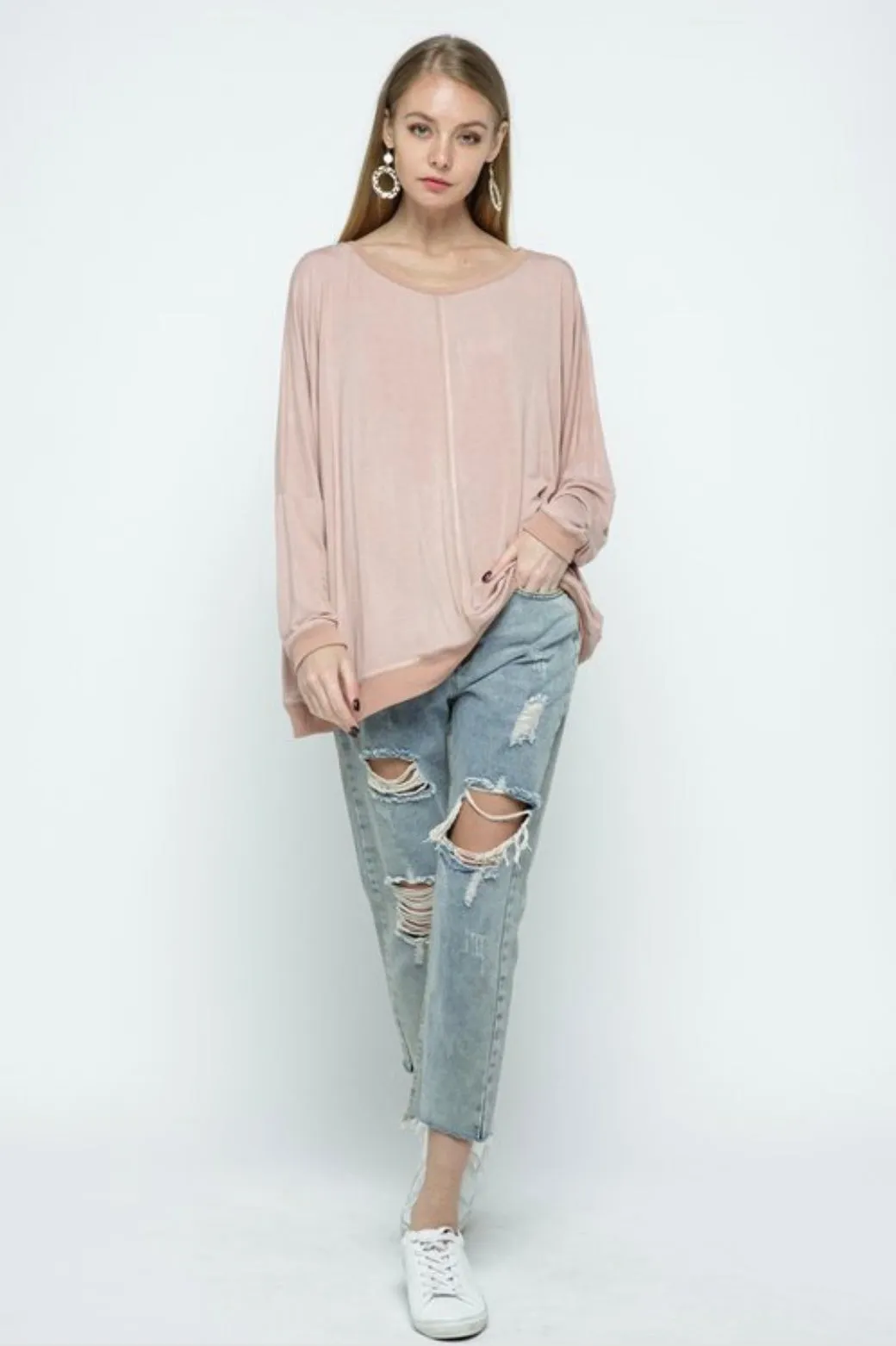 Darci Dolman Sleeve Pullover
