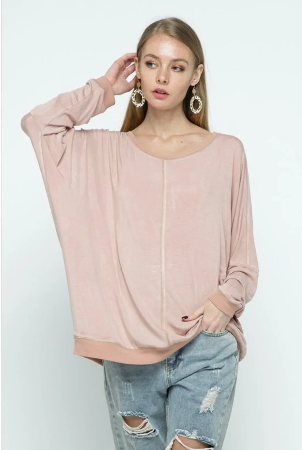 Darci Dolman Sleeve Pullover