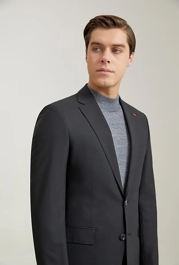 Ds Damat Black Classic Suit -41% Wool