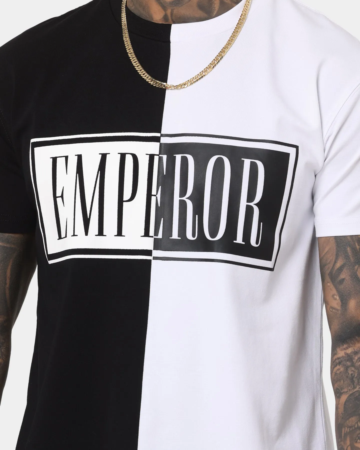 Emperor Apparel Split Hustle Short Sleeve T-Shirt Black/White