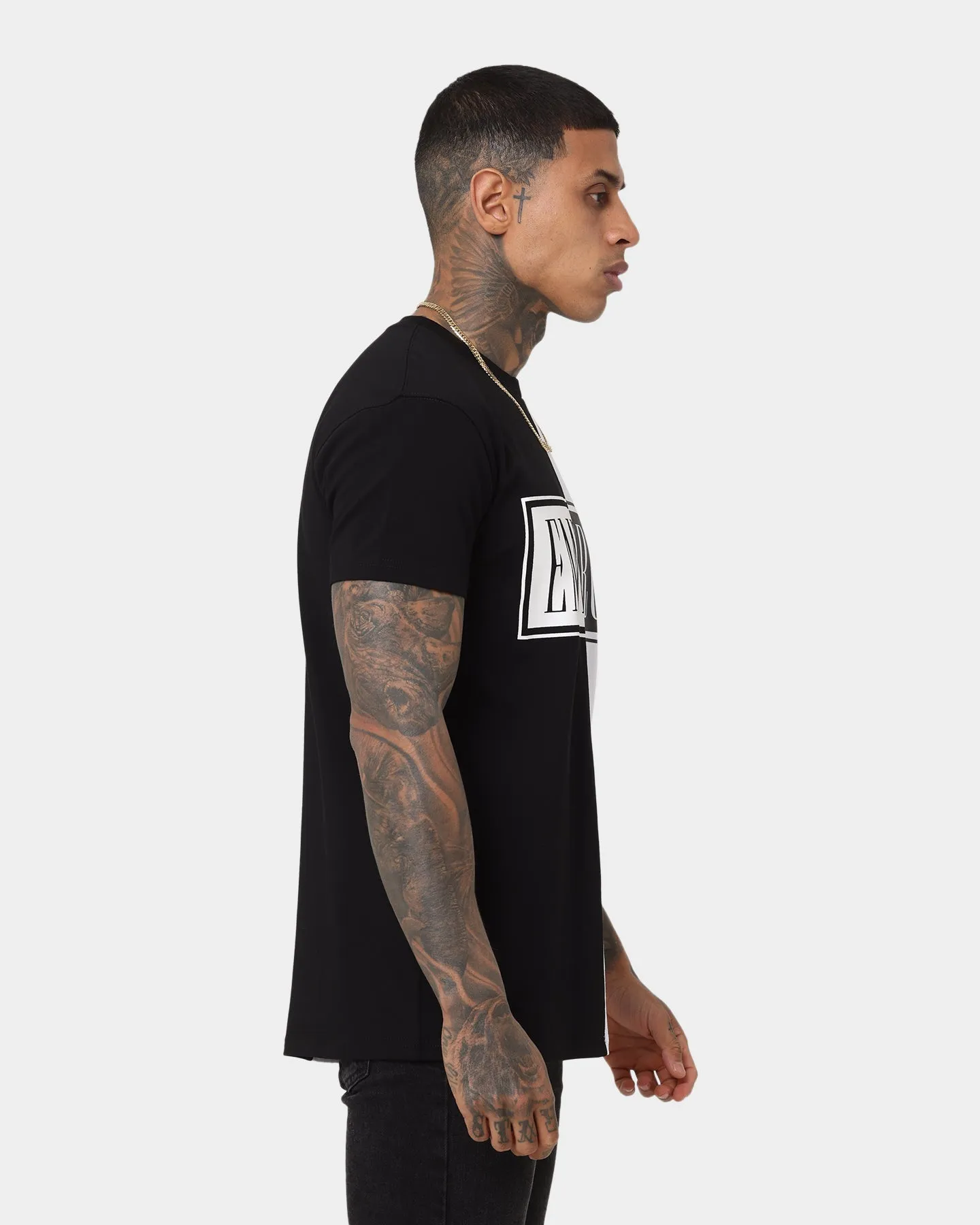Emperor Apparel Split Hustle Short Sleeve T-Shirt Black/White