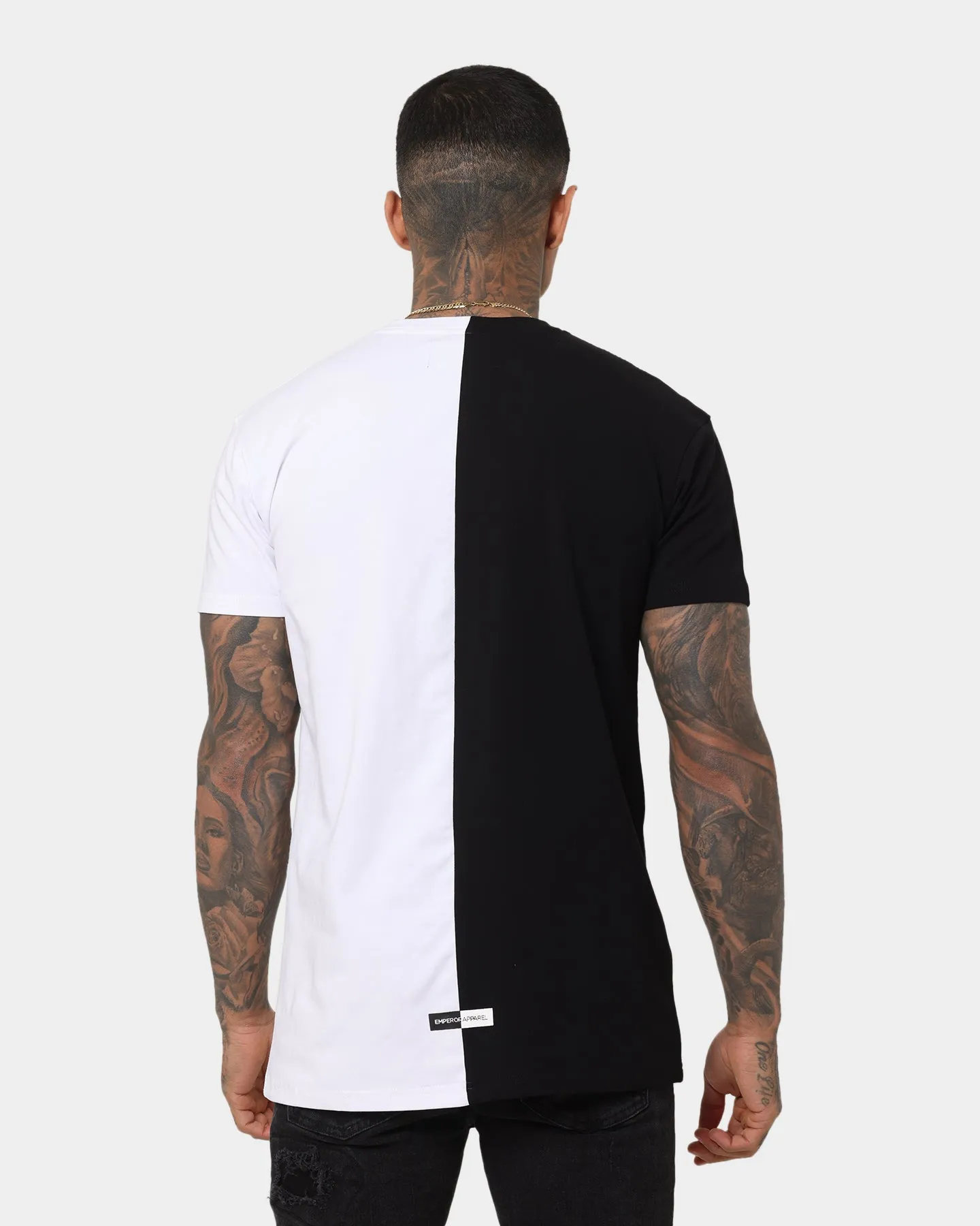 Emperor Apparel Split Hustle Short Sleeve T-Shirt Black/White