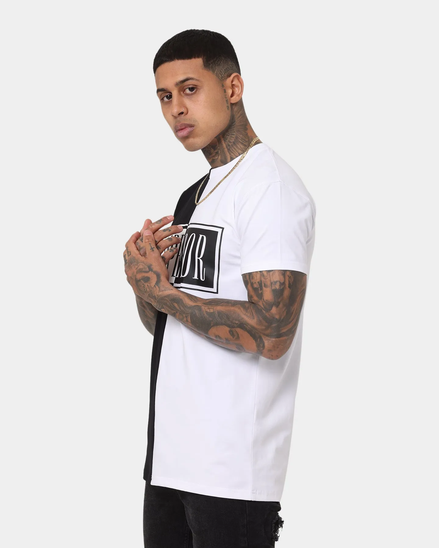 Emperor Apparel Split Hustle Short Sleeve T-Shirt Black/White