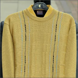 Gabicci M09 Dijon Patterned Crew Neck^