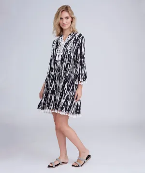 Kova Dress - Black/White