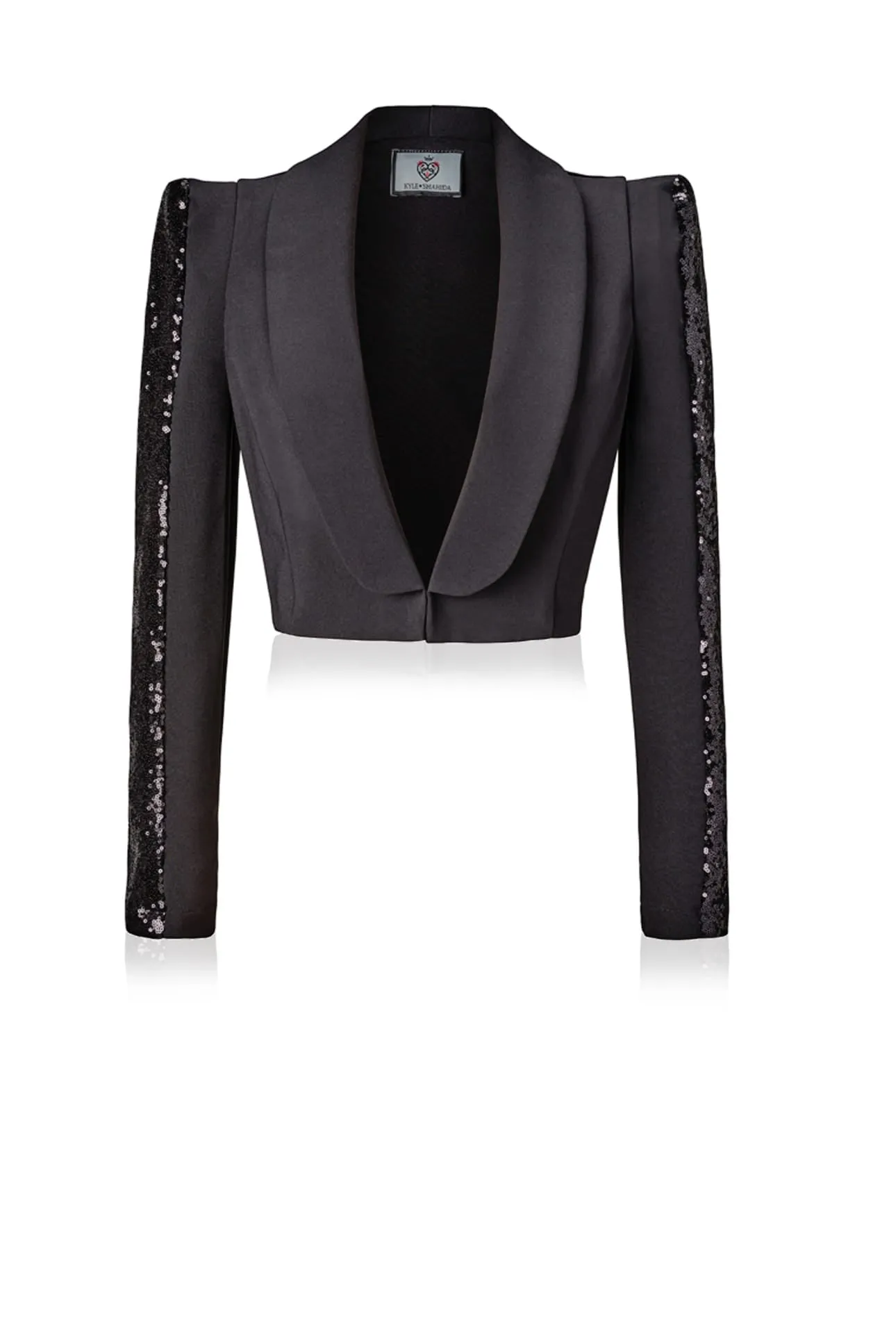 Kyle Richards Black Suit Side Sequin - Seen on Rhobh