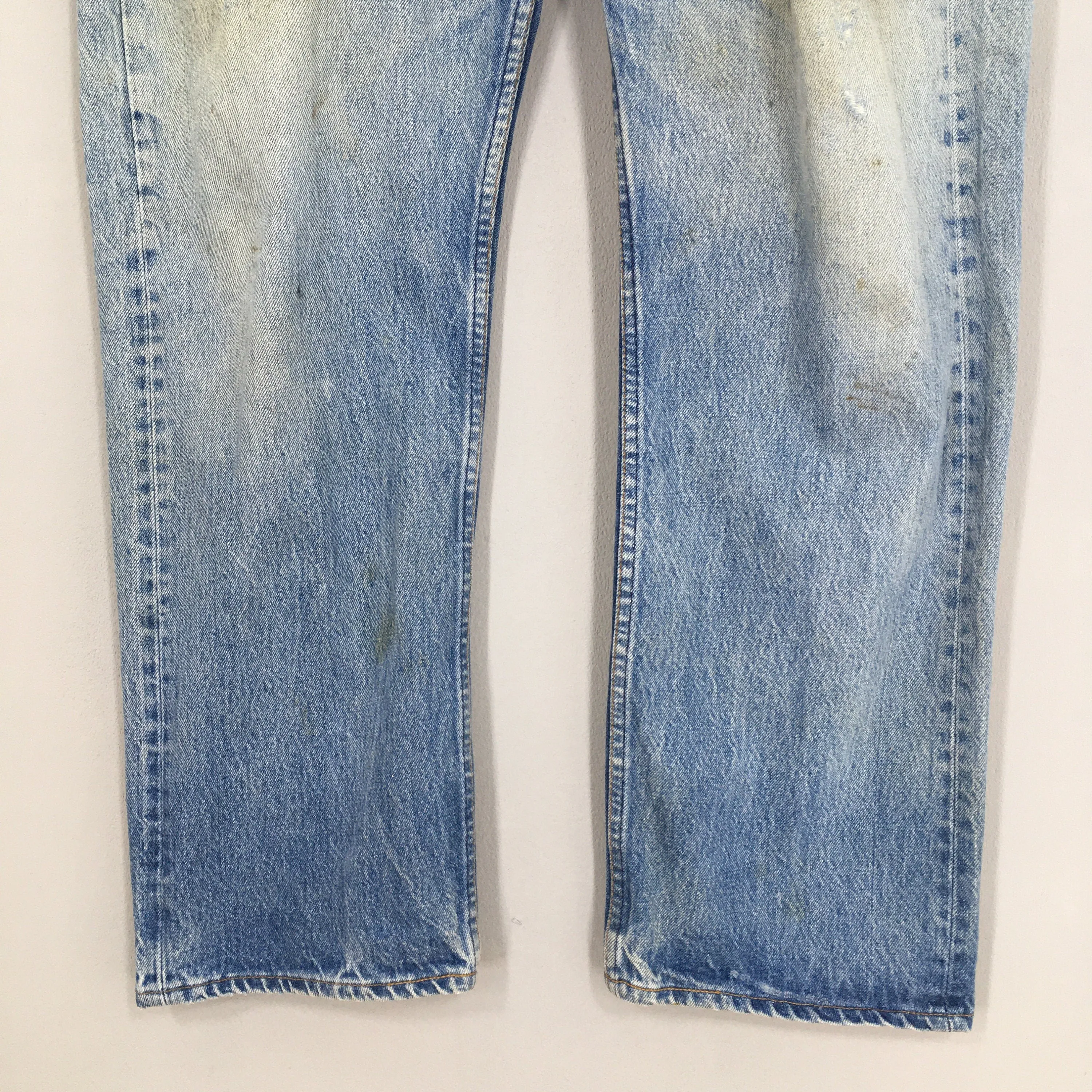 Levi's 501 Distressed Ripped Stonewash Jeans Size 37x28.5