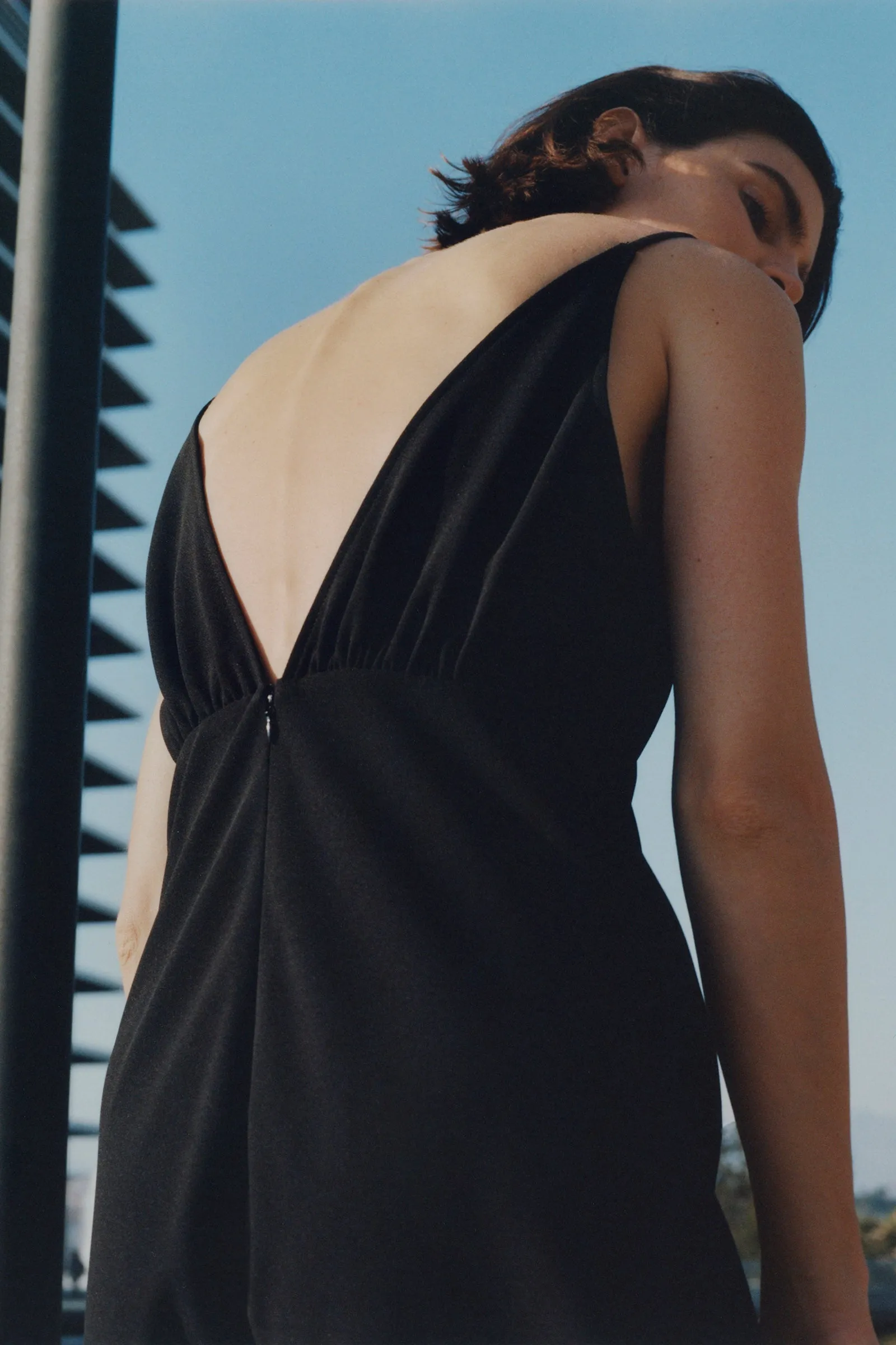 Liana Notch V-Neck Dress