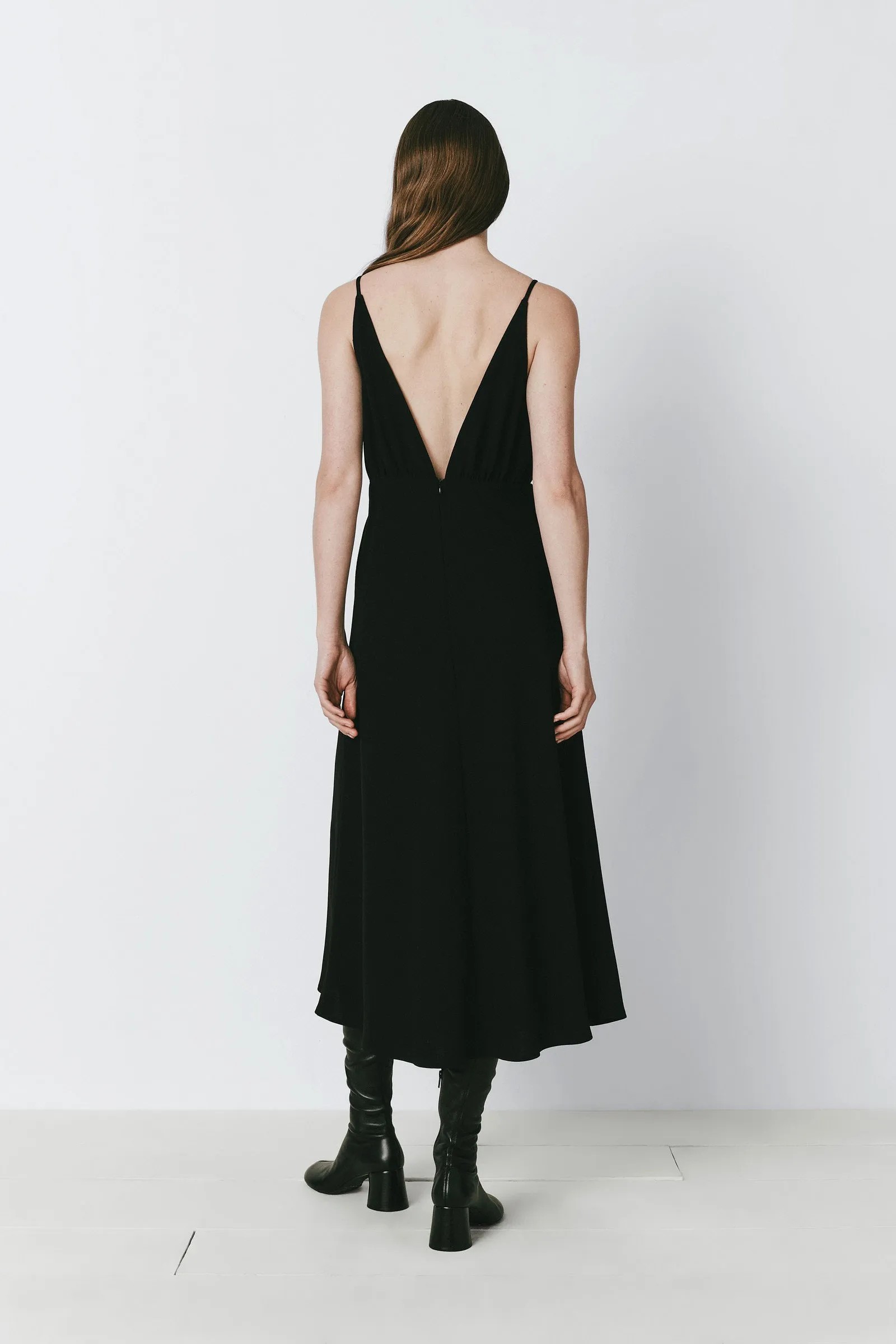 Liana Notch V-Neck Dress