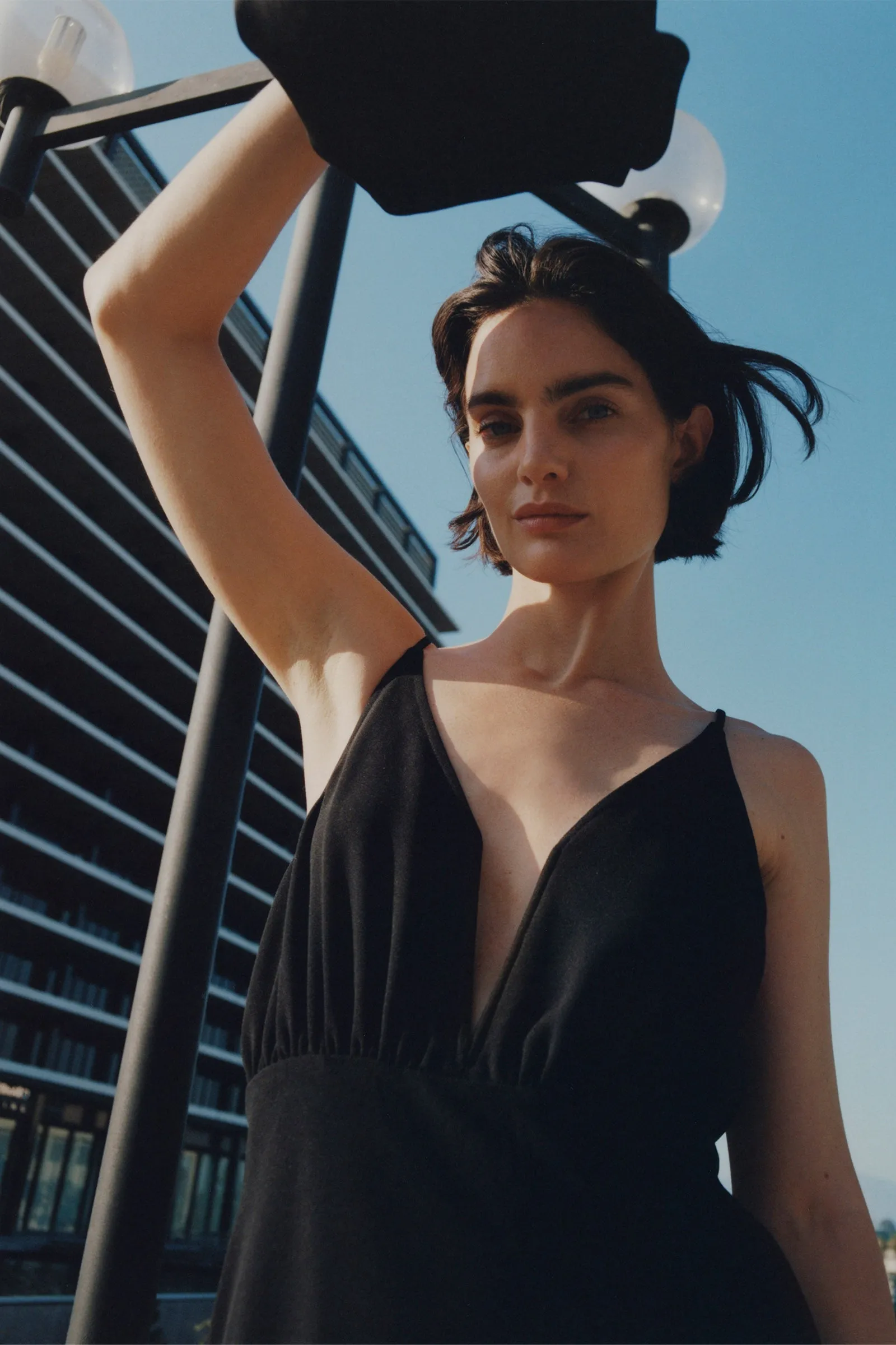 Liana Notch V-Neck Dress