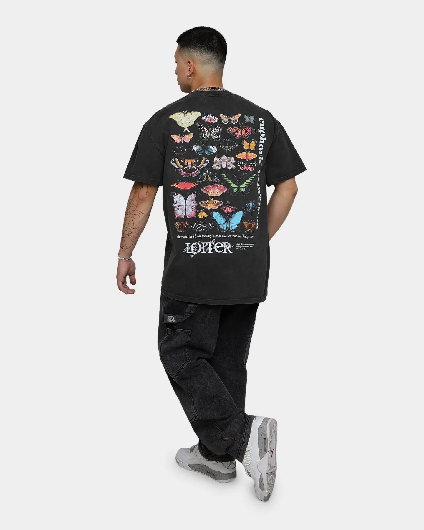 Loiter Euphoria Ultra Premium Vintage T-Shirt Black Wash