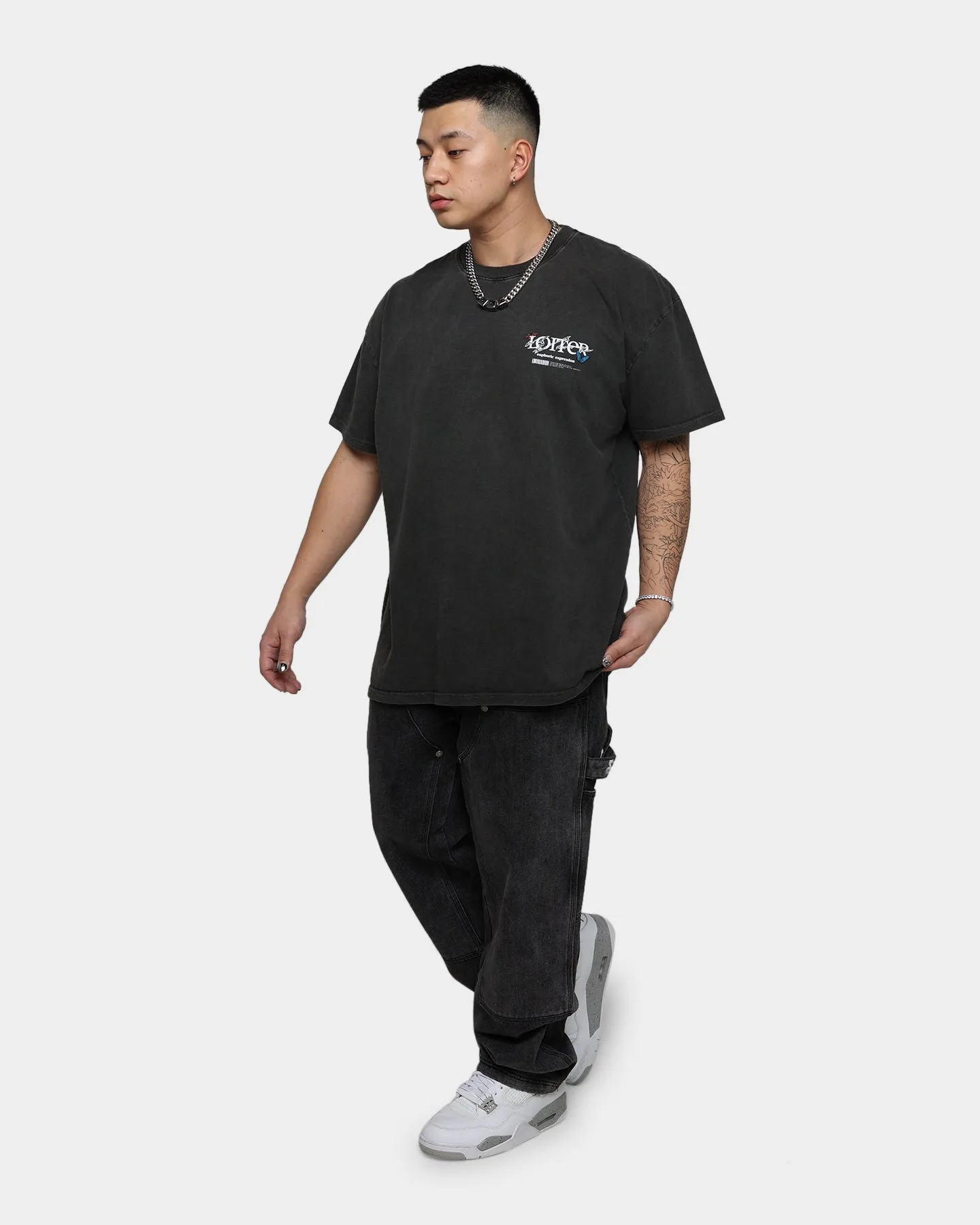 Loiter Euphoria Ultra Premium Vintage T-Shirt Black Wash