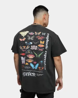 Loiter Euphoria Ultra Premium Vintage T-Shirt Black Wash