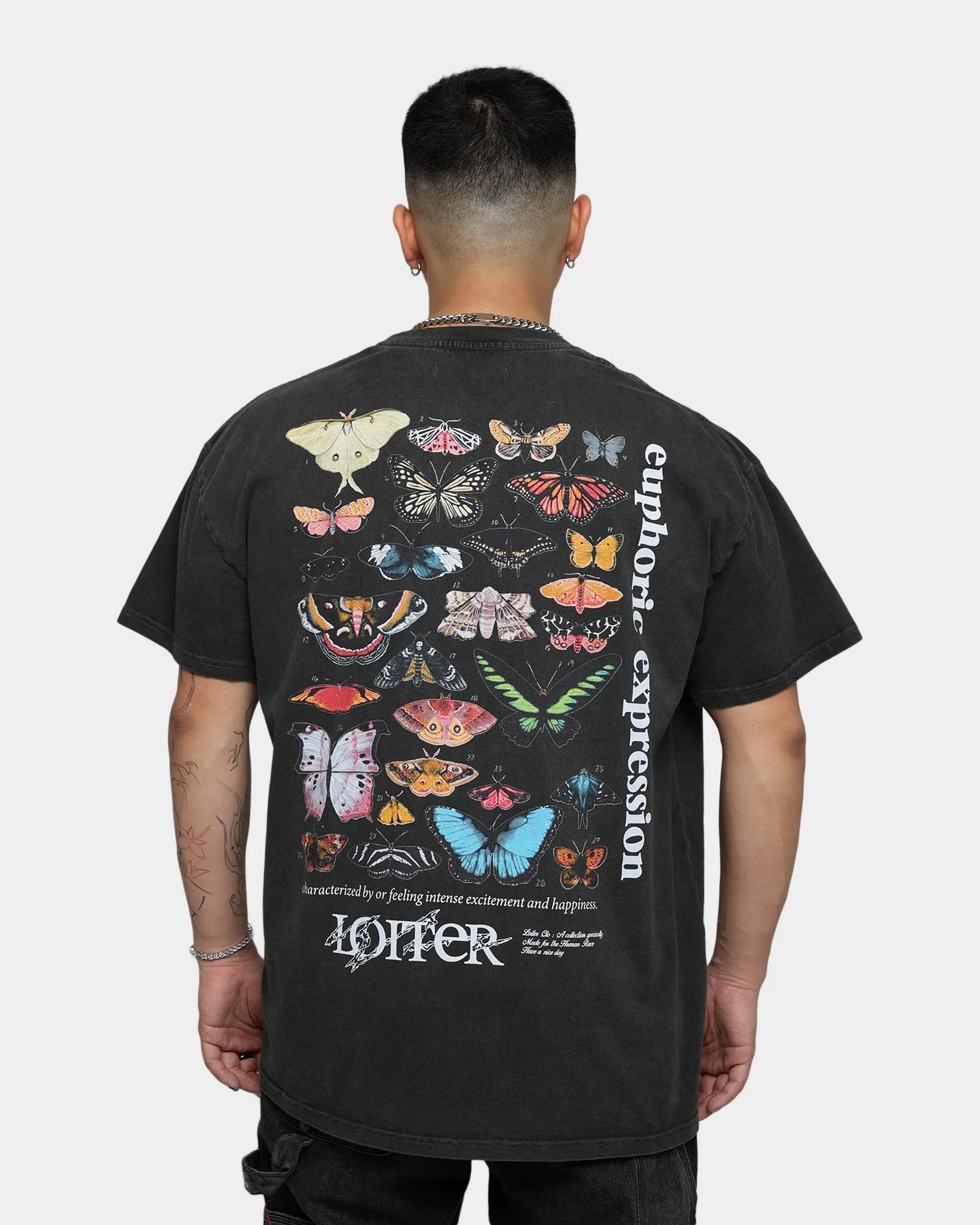 Loiter Euphoria Ultra Premium Vintage T-Shirt Black Wash