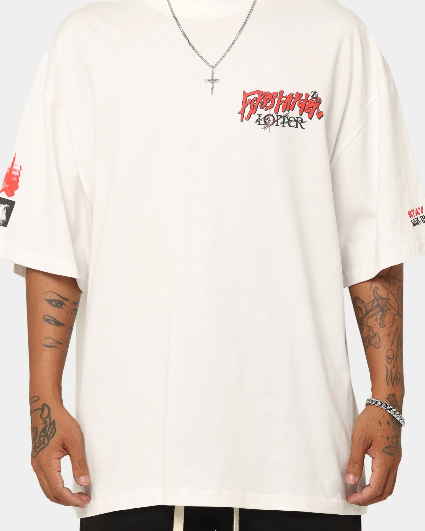 Loiter Firestarter Vintage T-Shirt Off White