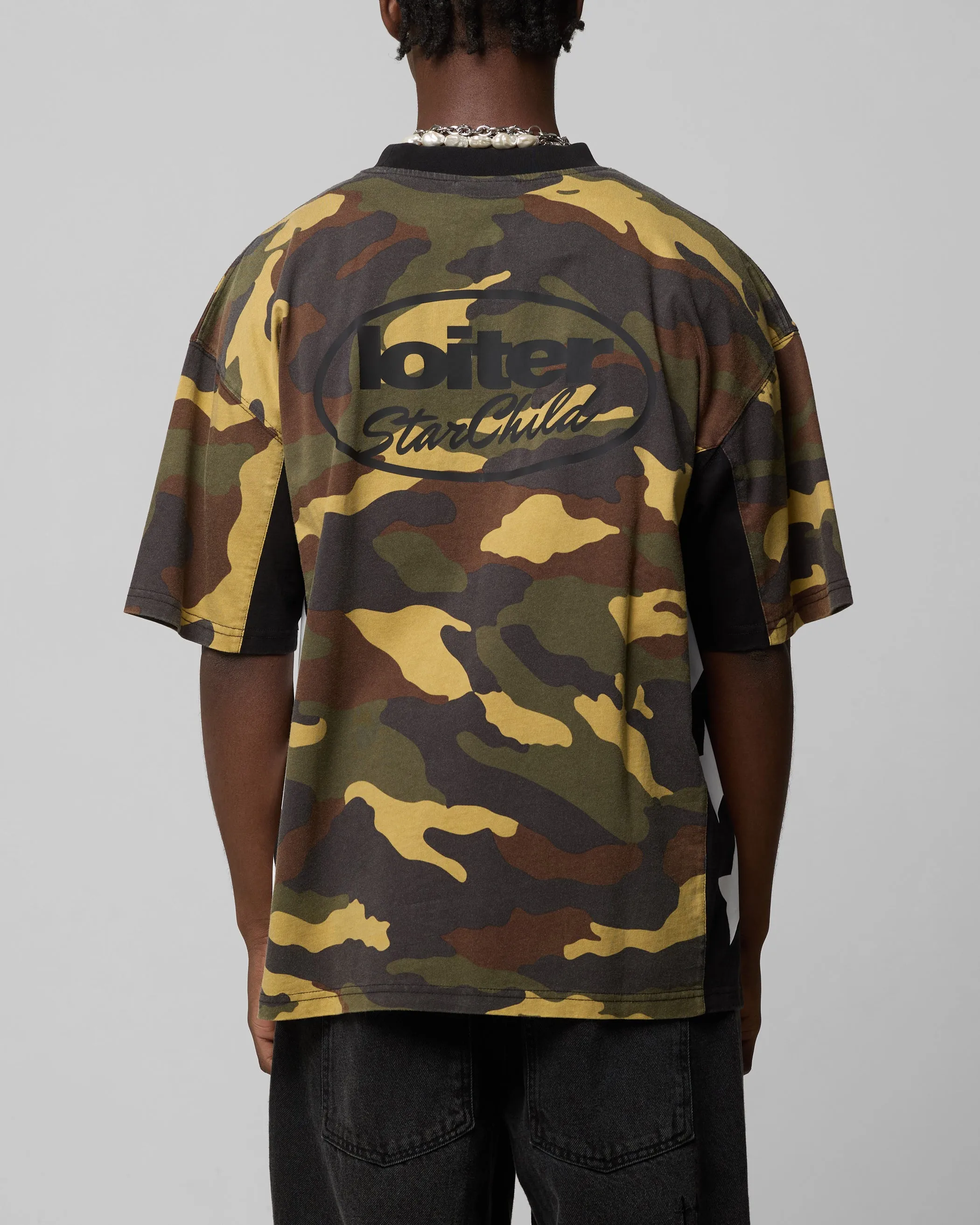 Loiter Star Child T-Shirt Woodland Camo