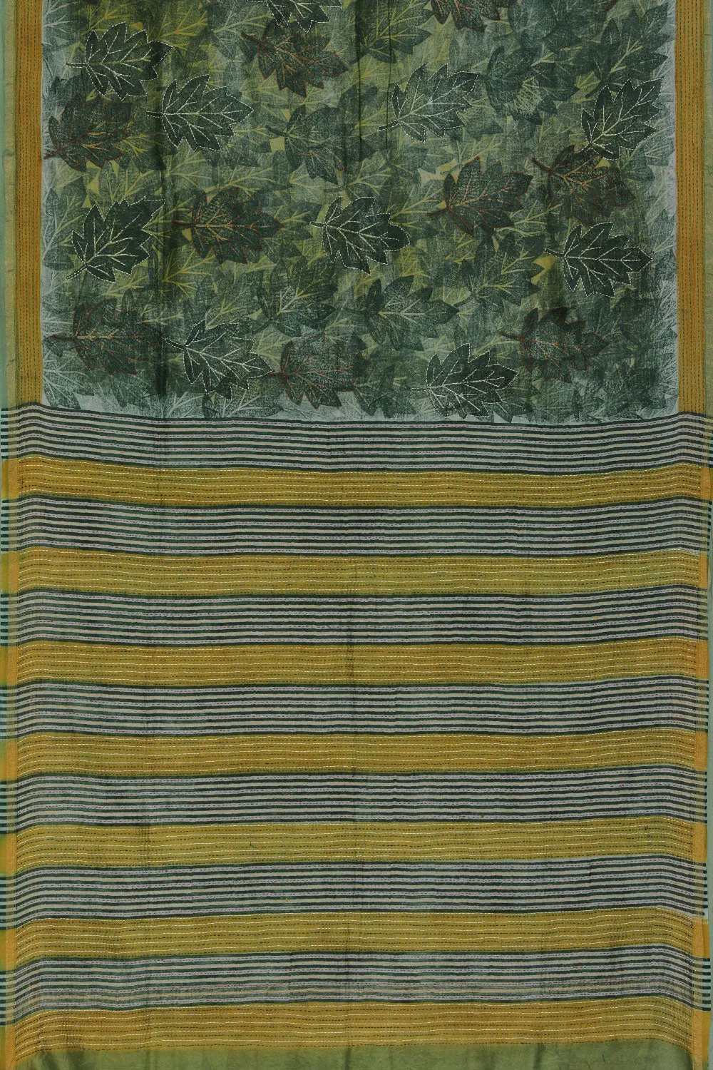 Maheshwari Kantha Embroidered Saree