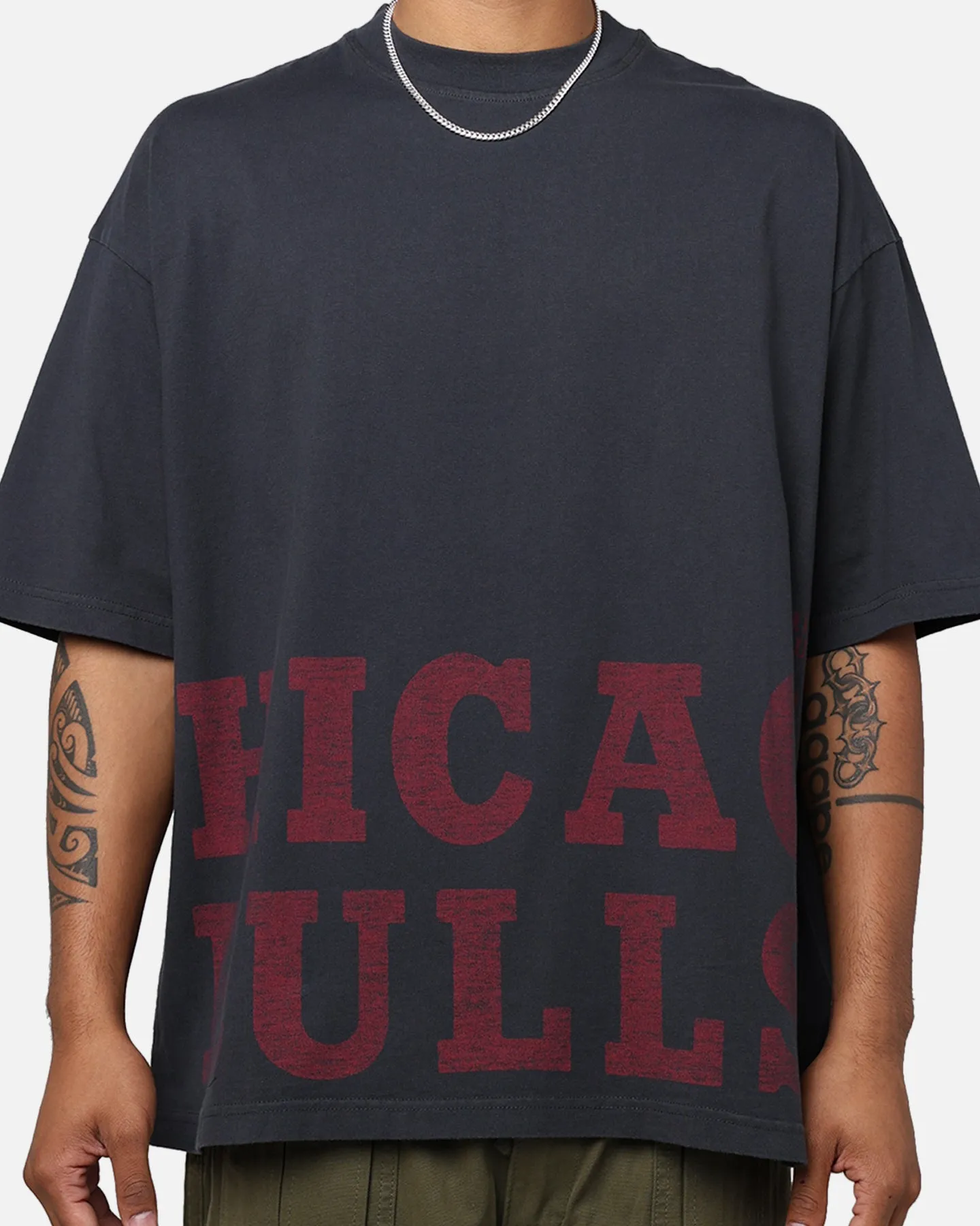 New Era Chicago Bulls Oversized T-Shirt Black