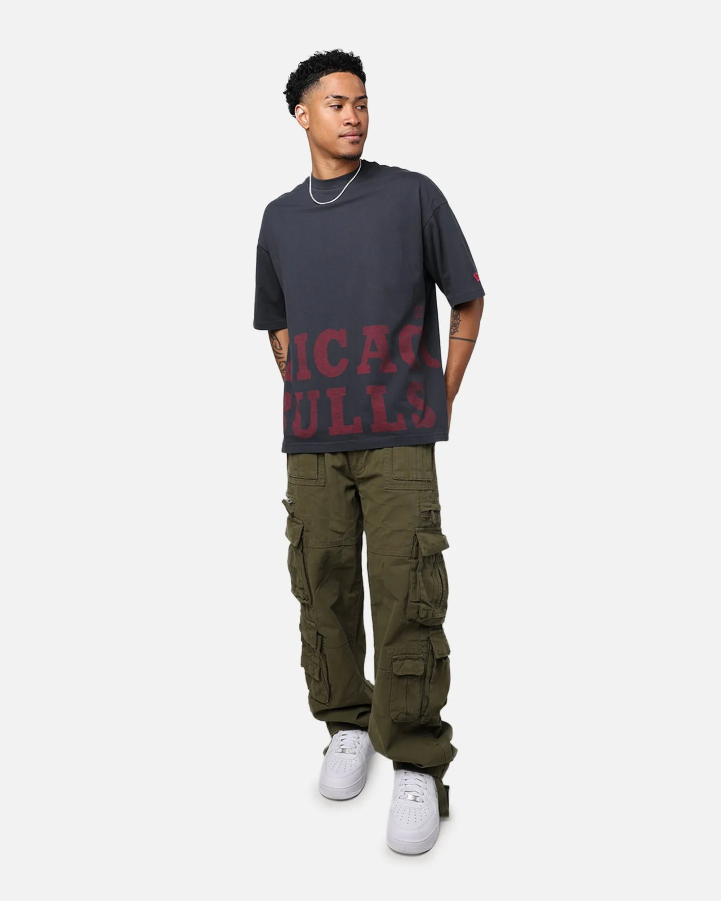 New Era Chicago Bulls Oversized T-Shirt Black