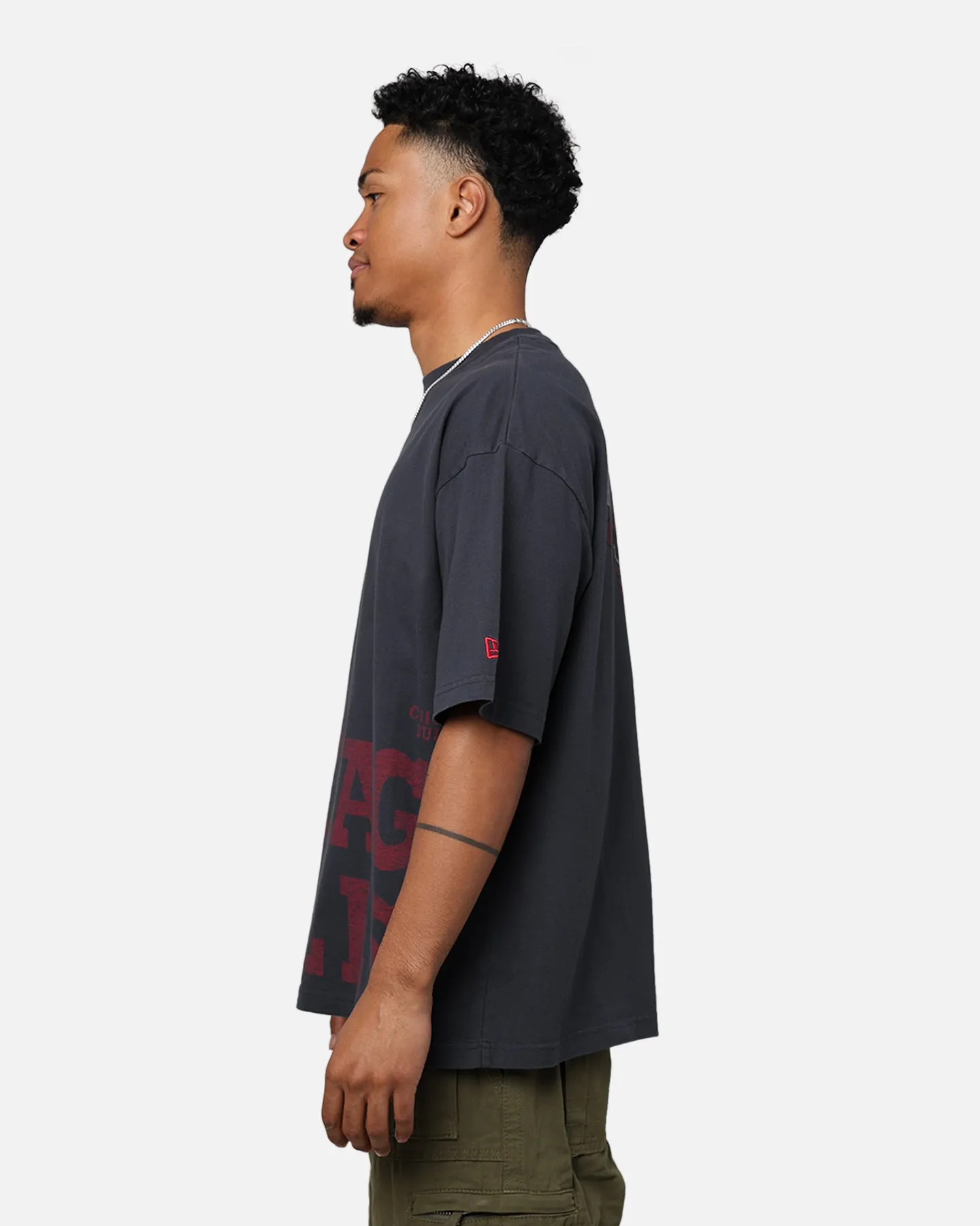 New Era Chicago Bulls Oversized T-Shirt Black