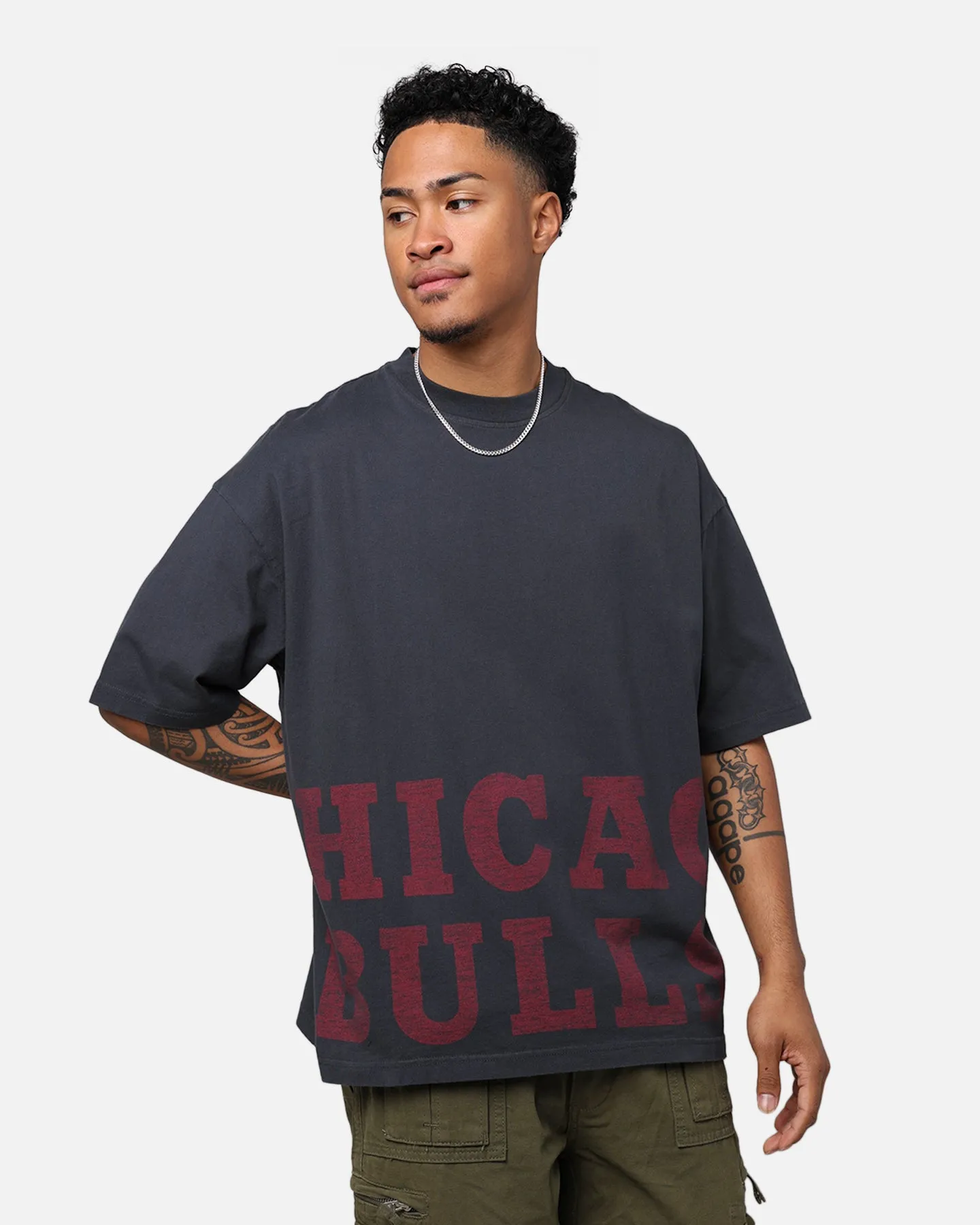 New Era Chicago Bulls Oversized T-Shirt Black