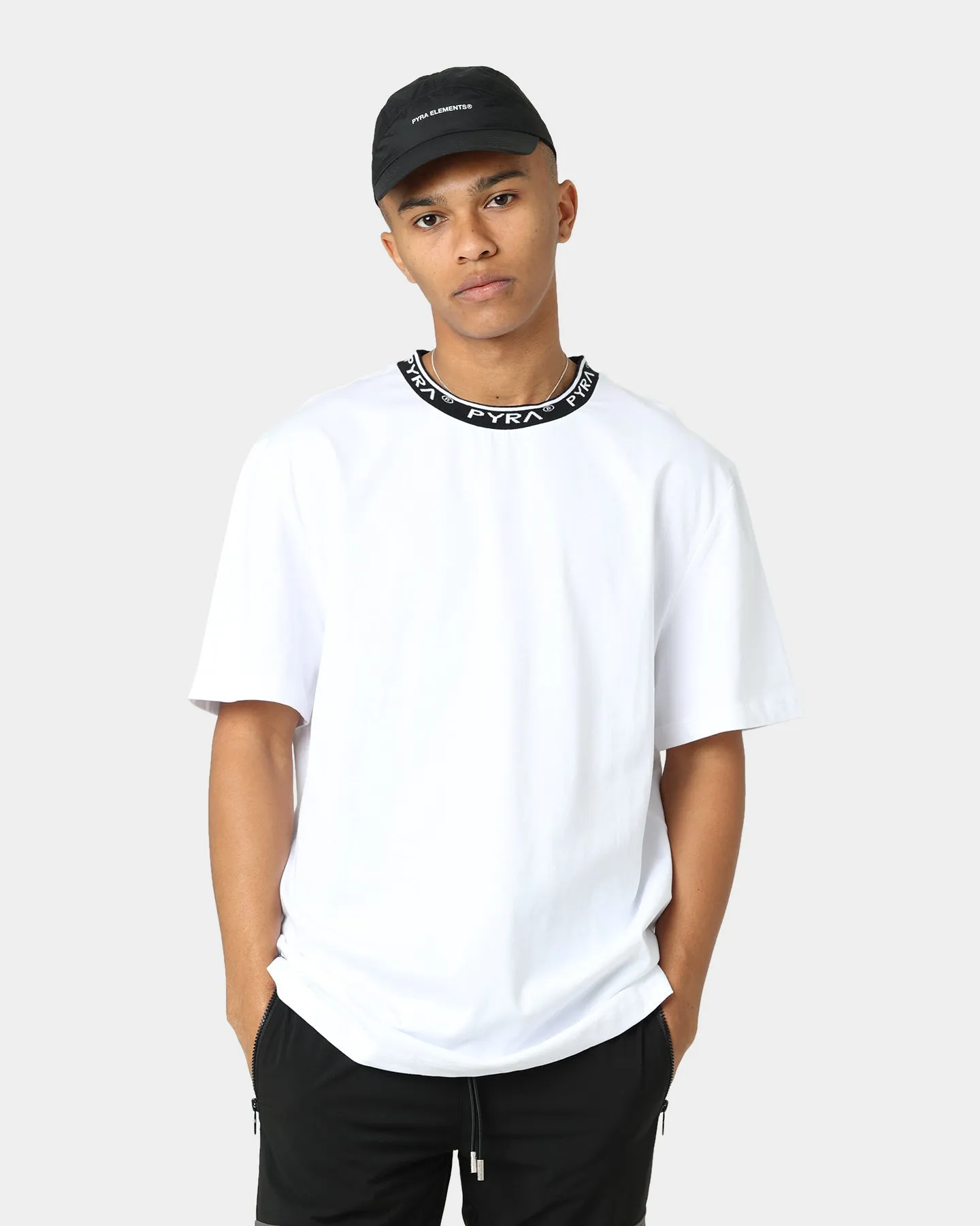 PYRA Jacquard Logo T-Shirt White