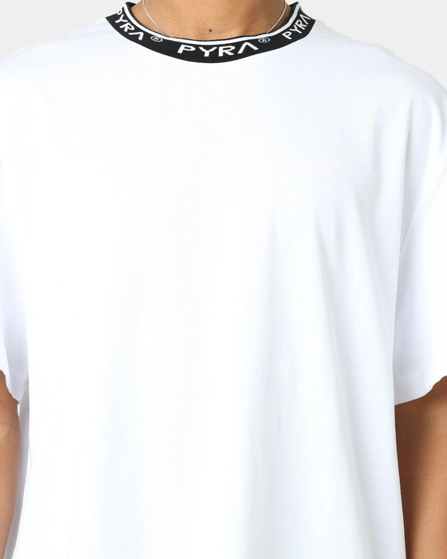 PYRA Jacquard Logo T-Shirt White